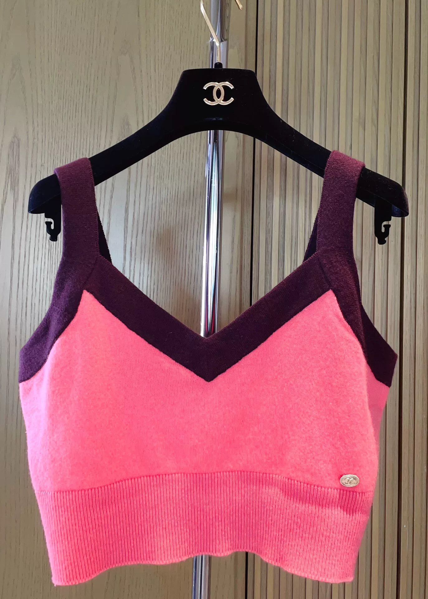 Chanel Chanel Pink V-neck Cashmere Camisole Size S / US 4 / IT 40 - 3 Thumbnail