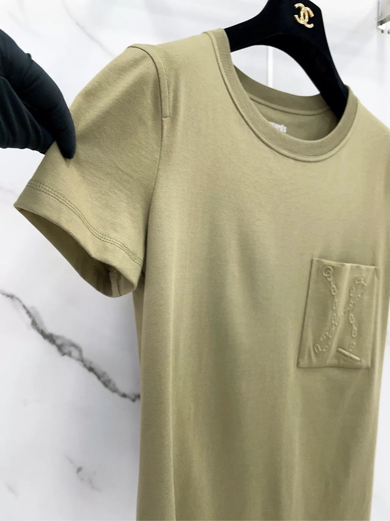 Hermes Hermes New Olive Green Short-Sleeve T-Shirt Size XS / US 0-2 / IT 36-38 - 5 Thumbnail