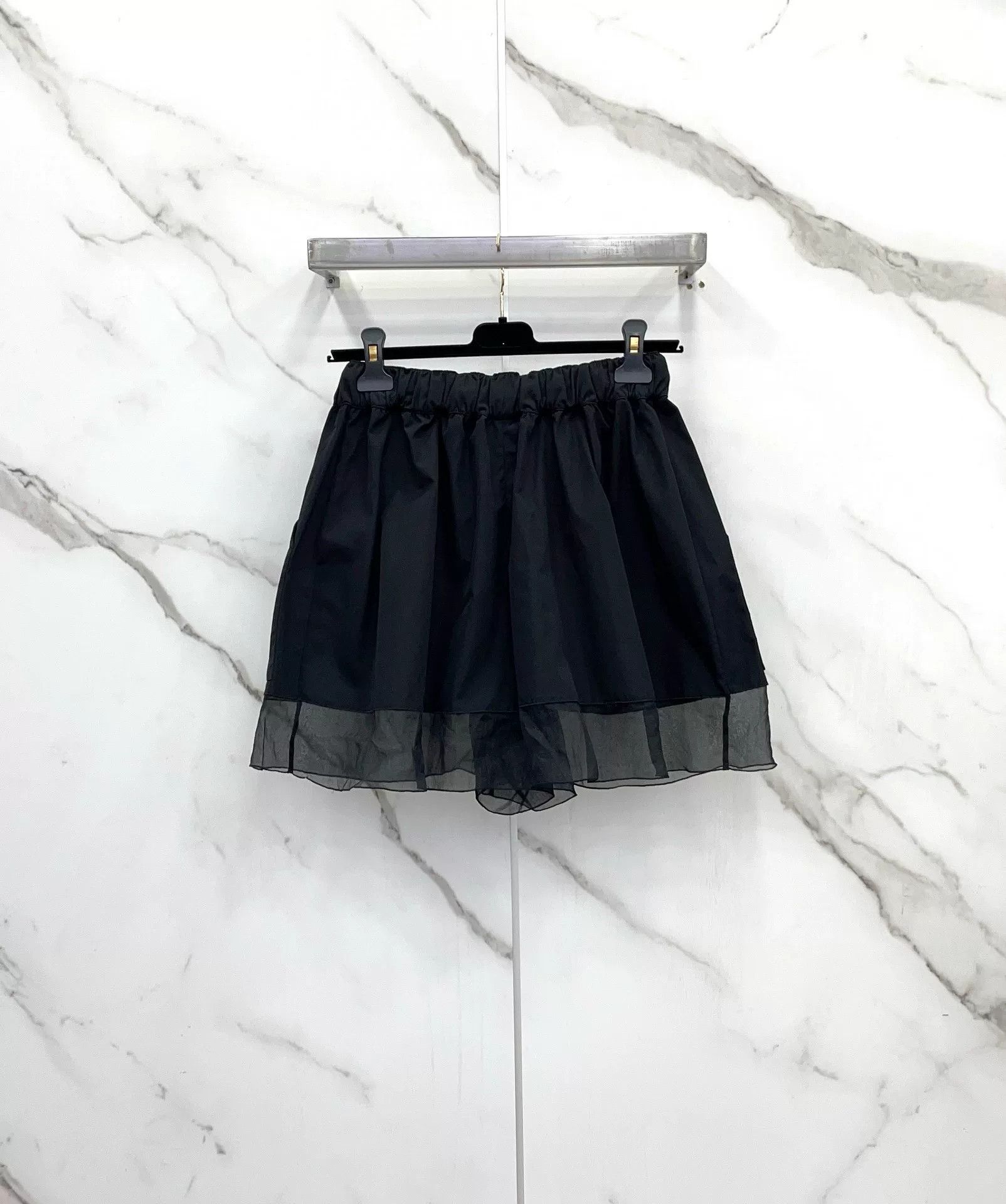 Chanel Chanel Black Tulle Bow Tie Shorts Size 34" / US 12 / IT 48 - 2 Thumbnail