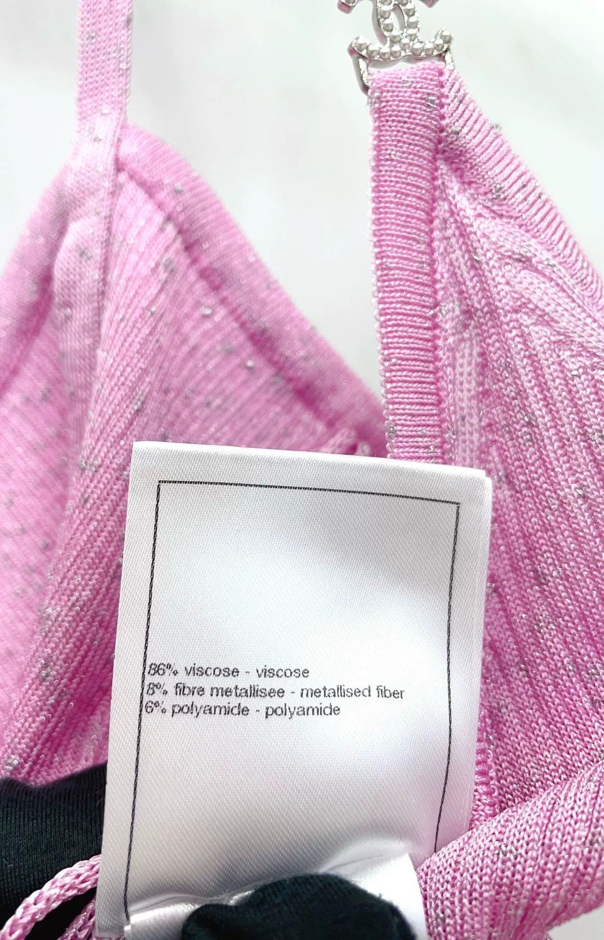 Chanel Chanel 23P Pink Knit Camisole Jumpsuit Size 36" / US 14 / IT 50 - 9 Thumbnail
