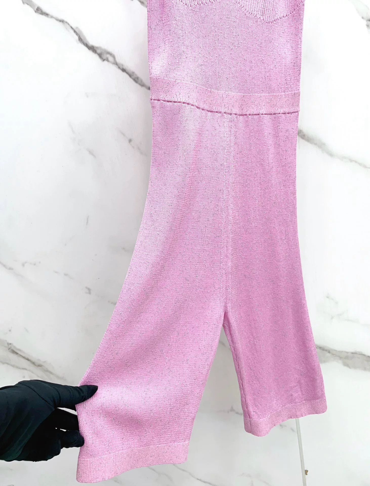 Chanel Chanel 23P Pink Knit Camisole Jumpsuit Size 36" / US 14 / IT 50 - 5 Thumbnail