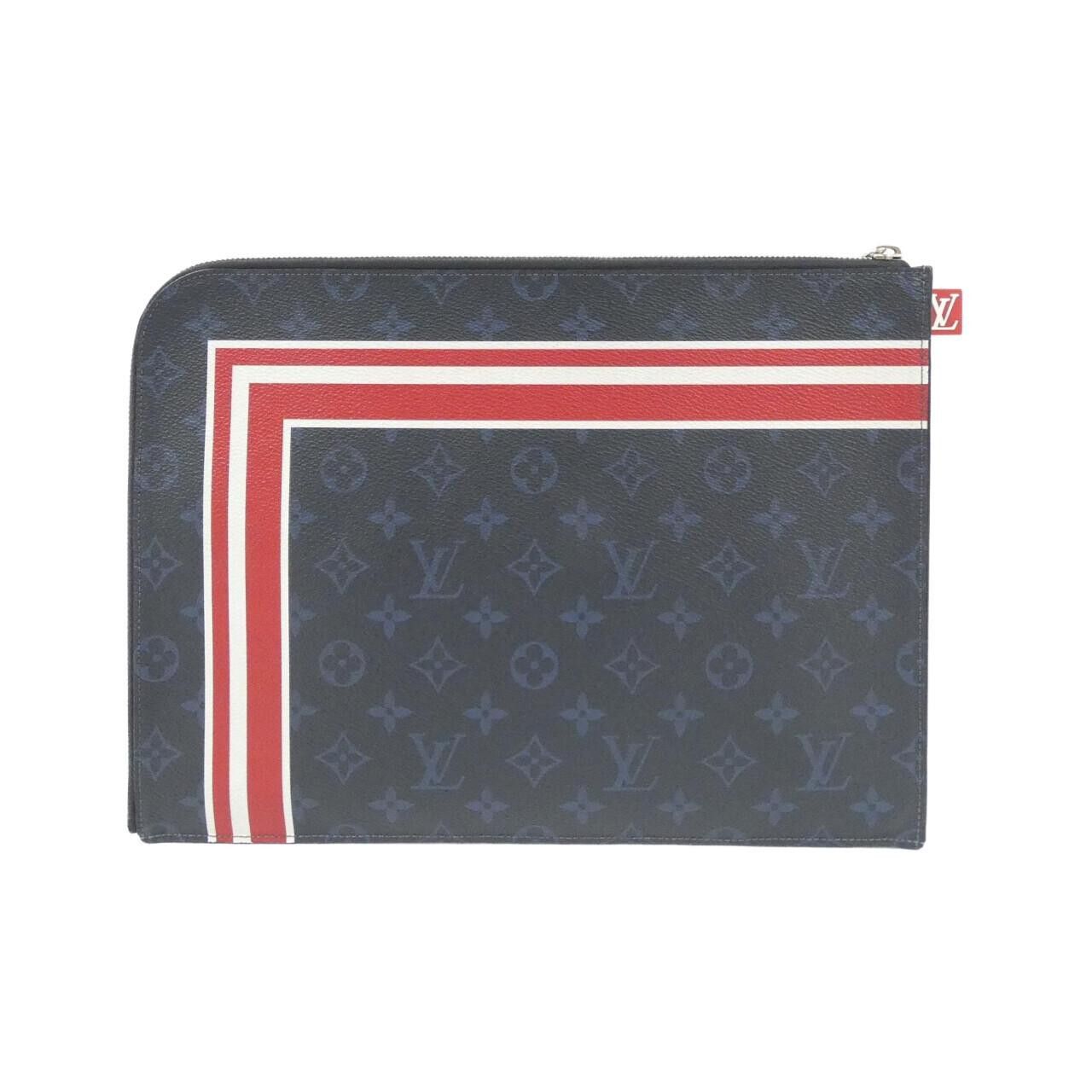 Louis Vuitton Louis Vuitton Louis Vuitton Pochette Jour Monogram Cobalt Clutch Bag Textile Clutch Bag M61679 DUTY FREE for USA Size ONE SIZE - 2 Thumbnail