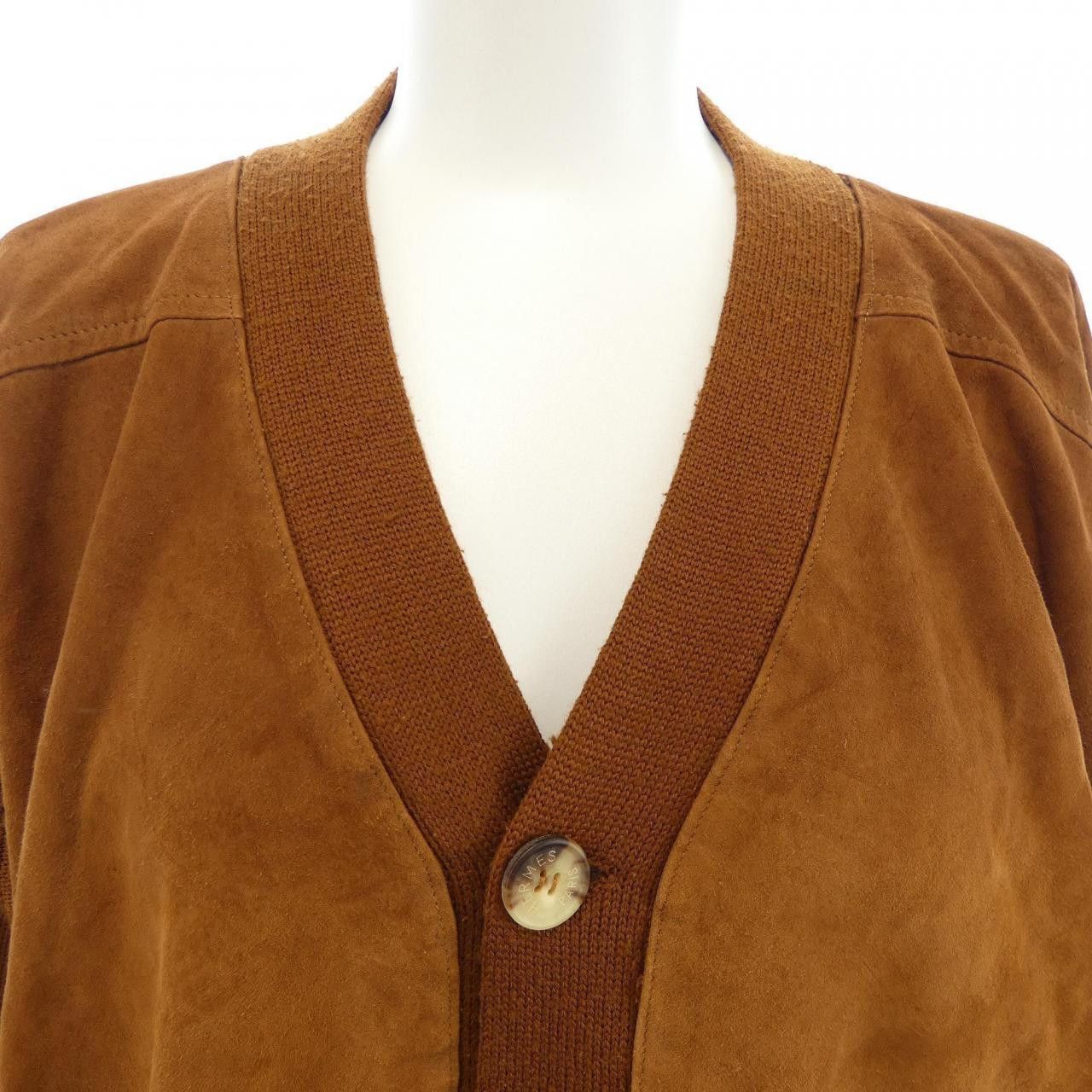Hermes Hermes Hermes Cashmere Blend Cardigan Textile Tops DUTY FREE for USA Size ONE SIZE - 6 Thumbnail