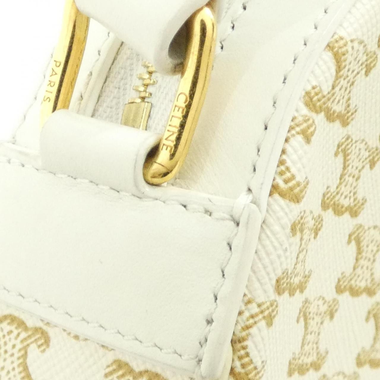 Celine Celine Celine Triomphe Canvas Lamb Shoulder Bag Leather Shoulder Bag 10G342CAM DUTY FREE for USA Size ONE SIZE - 5 Thumbnail