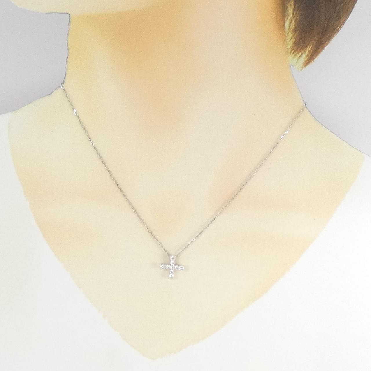 Mikimoto Mikimoto Mikimoto Au750 Diamond Necklace Precious Metal Necklace DUTY FREE for USA Size ONE SIZE - 6 Thumbnail