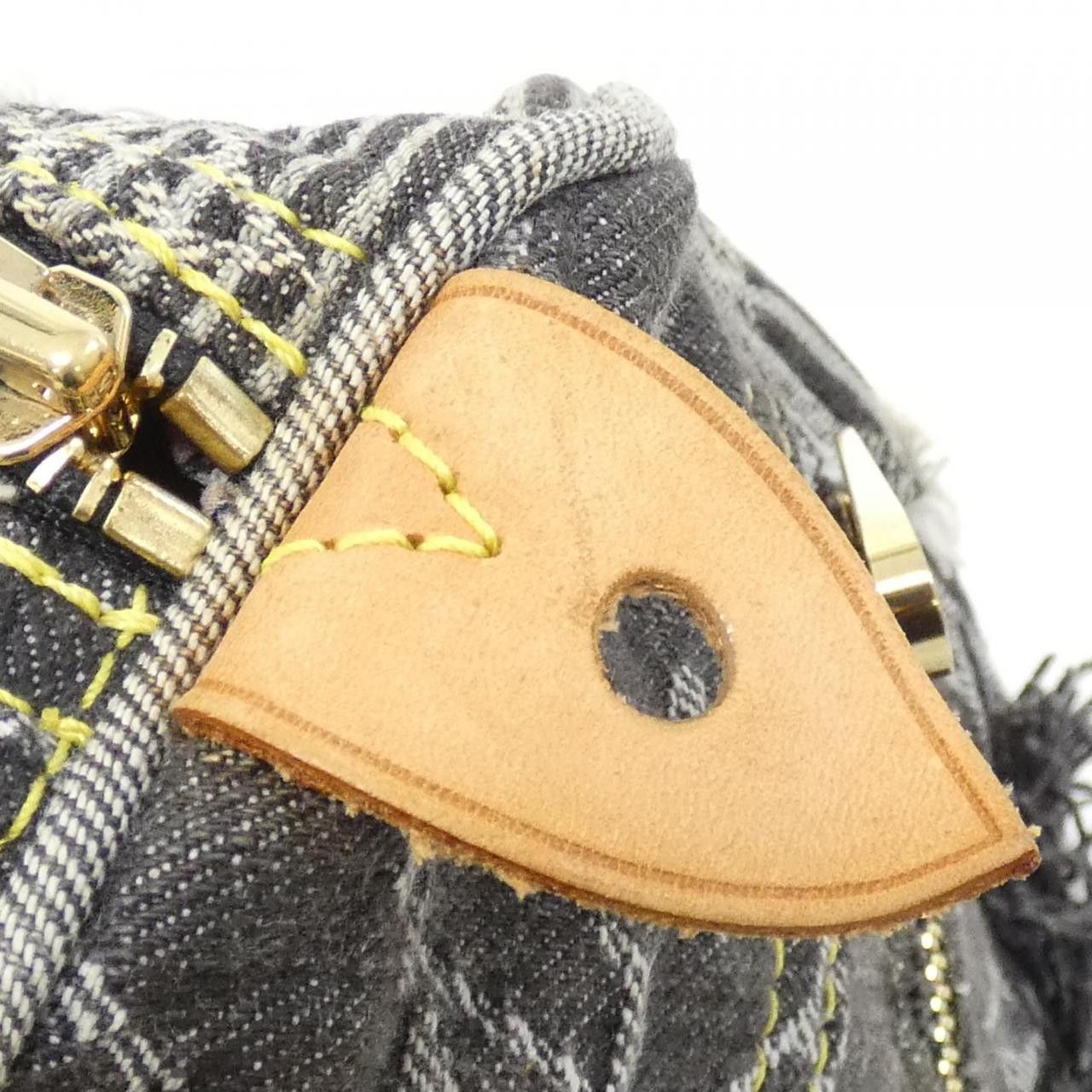 Louis Vuitton Louis Vuitton Louis Vuitton Monogram Denim Patchwork Speedy Boston Bag Textile Travel Bag M95381 DUTY FREE for USA Size ONE SIZE - 7 Thumbnail
