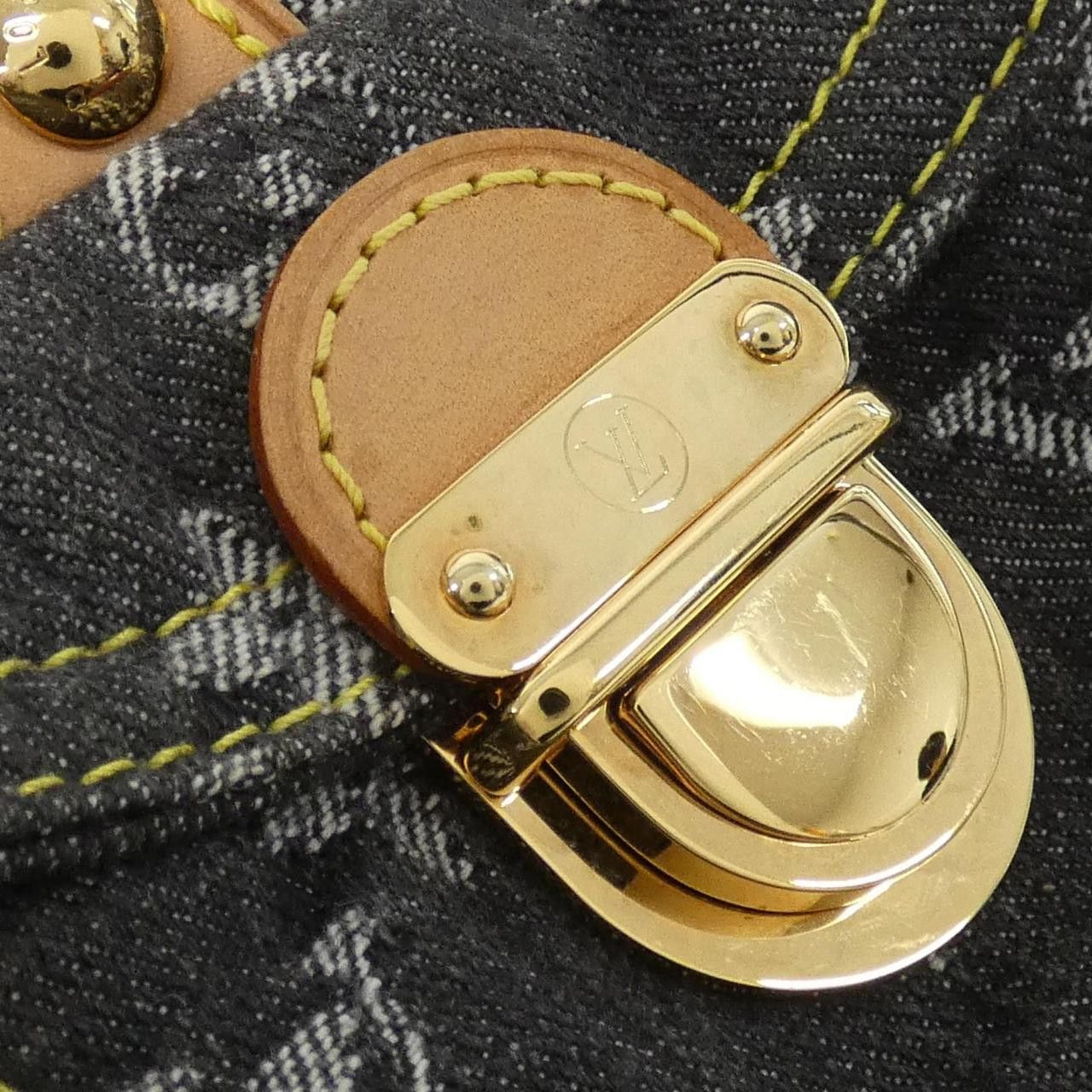 Louis Vuitton Louis Vuitton Louis Vuitton Monogram Denim Patchwork Speedy Boston Bag Textile Travel Bag M95381 DUTY FREE for USA Size ONE SIZE - 6 Thumbnail