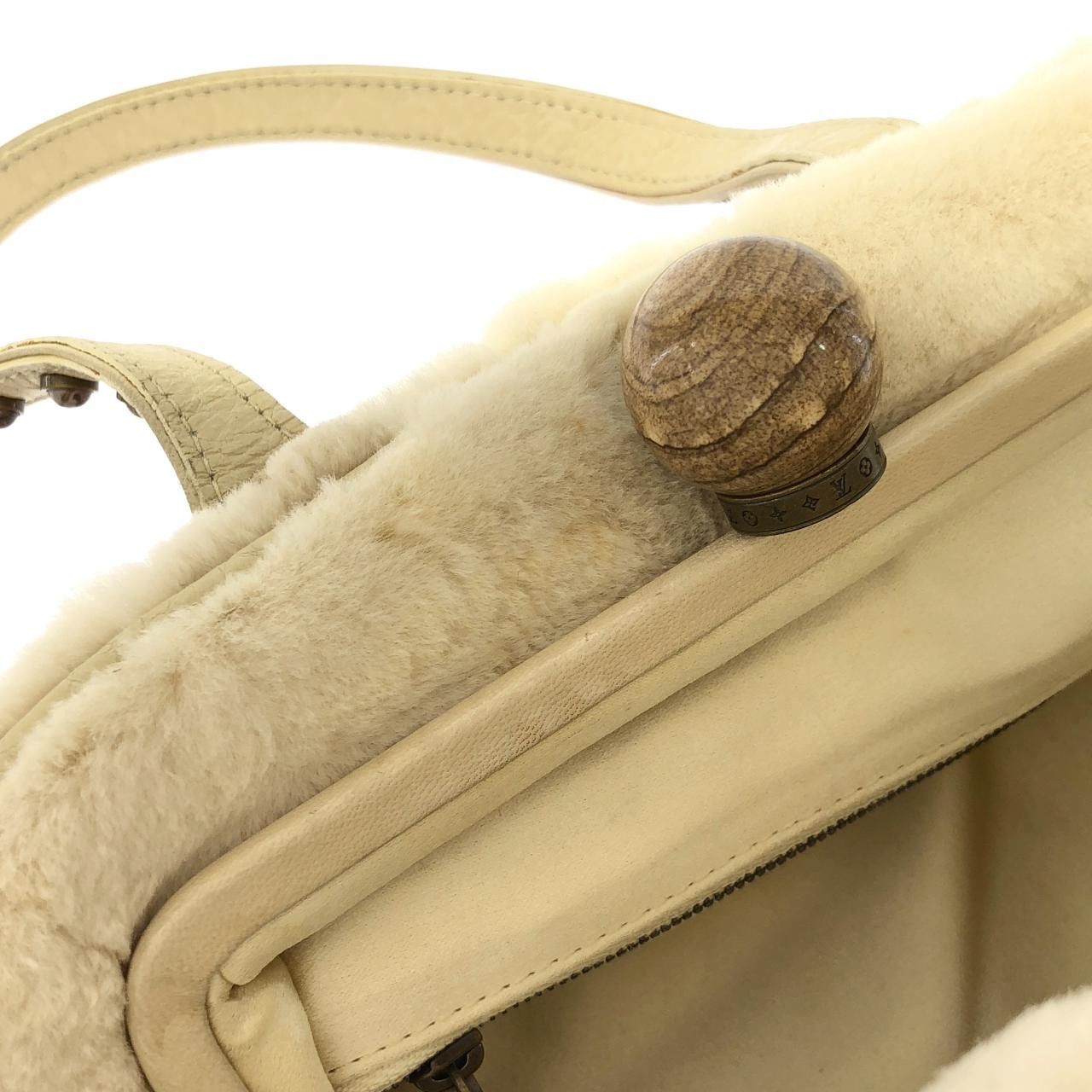Louis Vuitton Louis Vuitton Louis Vuitton Demi Lune Cabochon Mink Fur Calf Bag Fur Handbag M95079 DUTY FREE for USA Size ONE SIZE - 8 Thumbnail