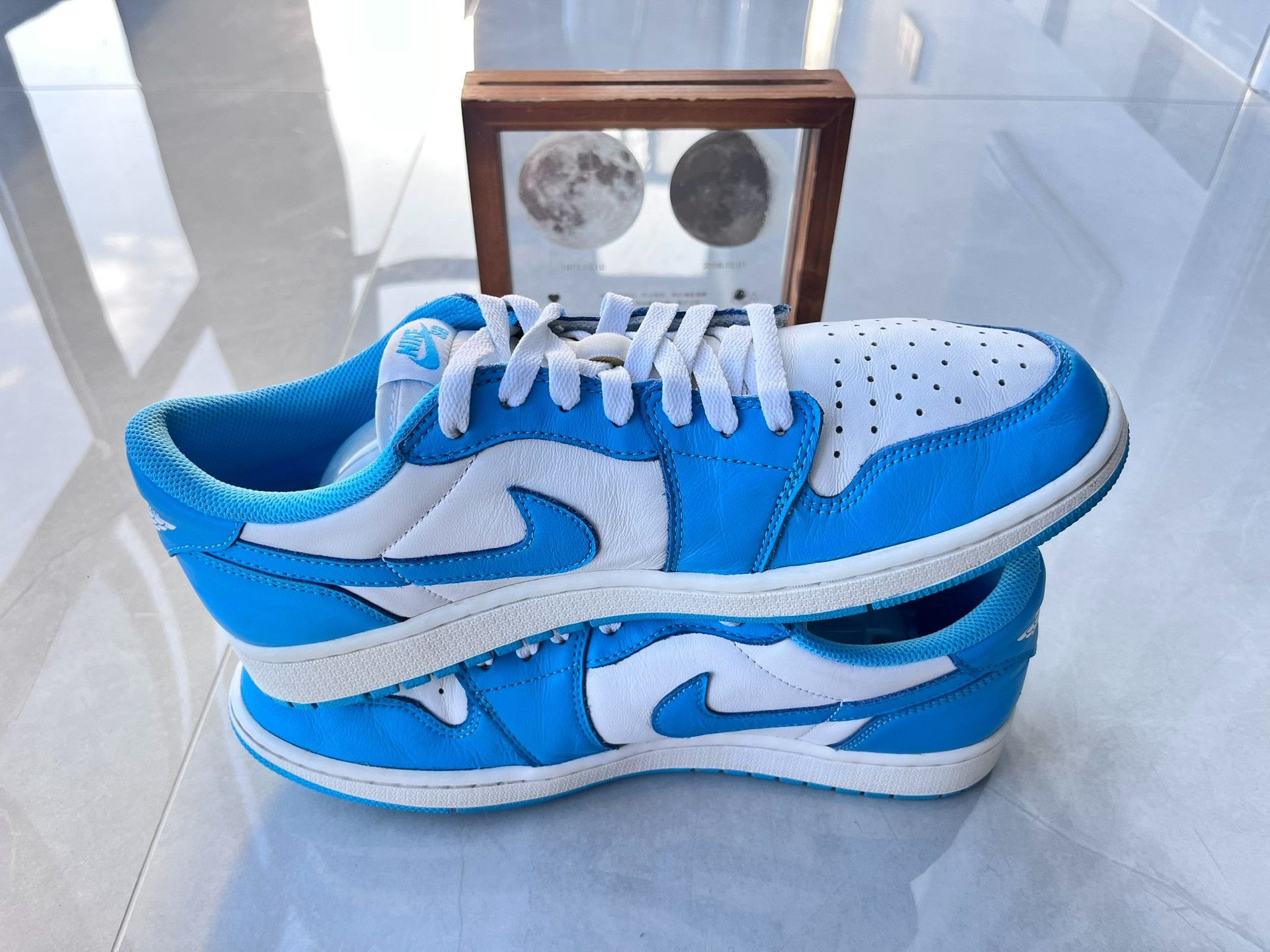 Nike Nike AJ1 Blue Lowtop Sneakers 11 Men Size US 11 / EU 44 - 3 Thumbnail
