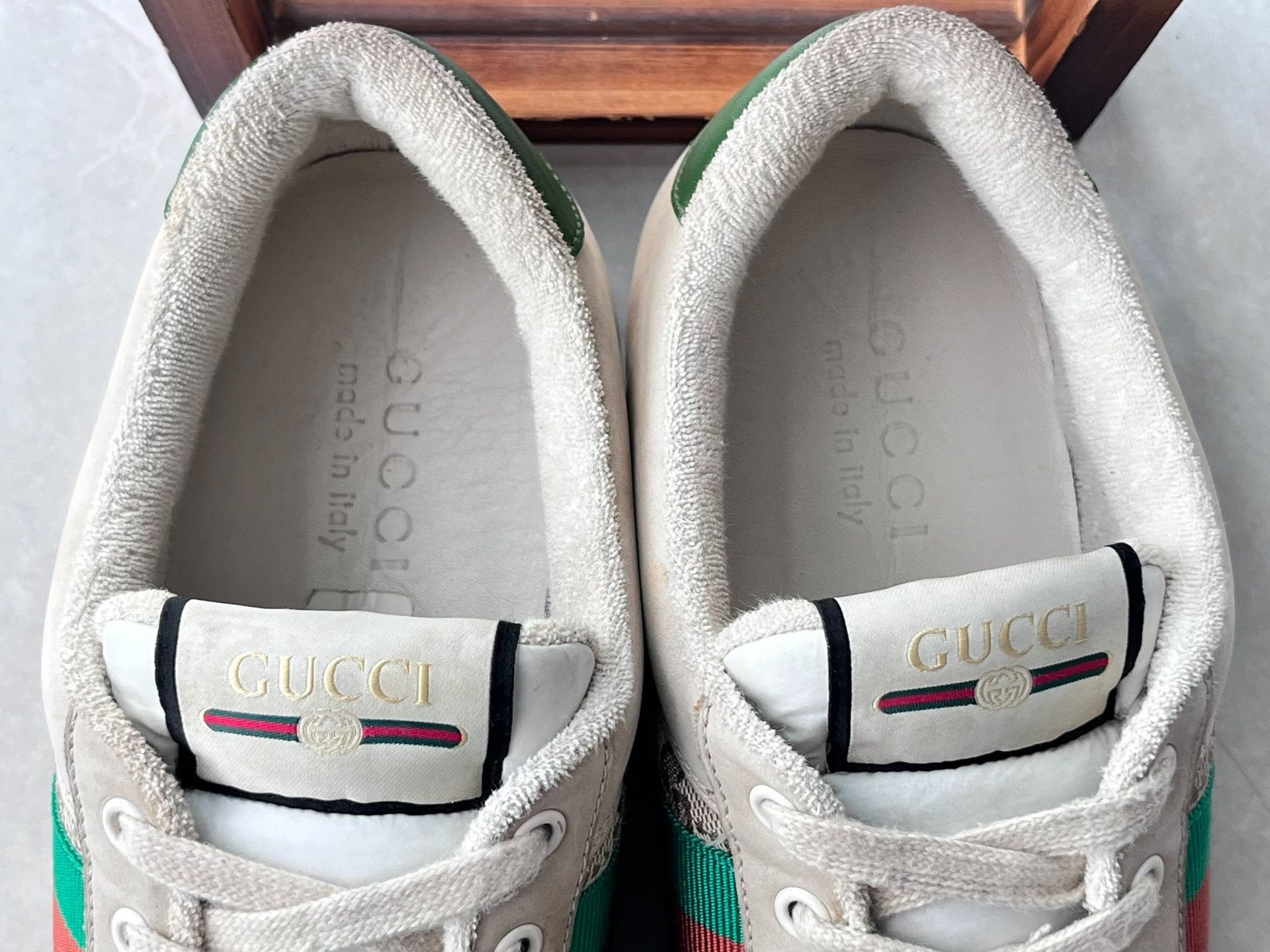 Gucci Gucci Distressed Green Lowtop Sneakers 10 Men Size US 10 / EU 43 - 6 Thumbnail
