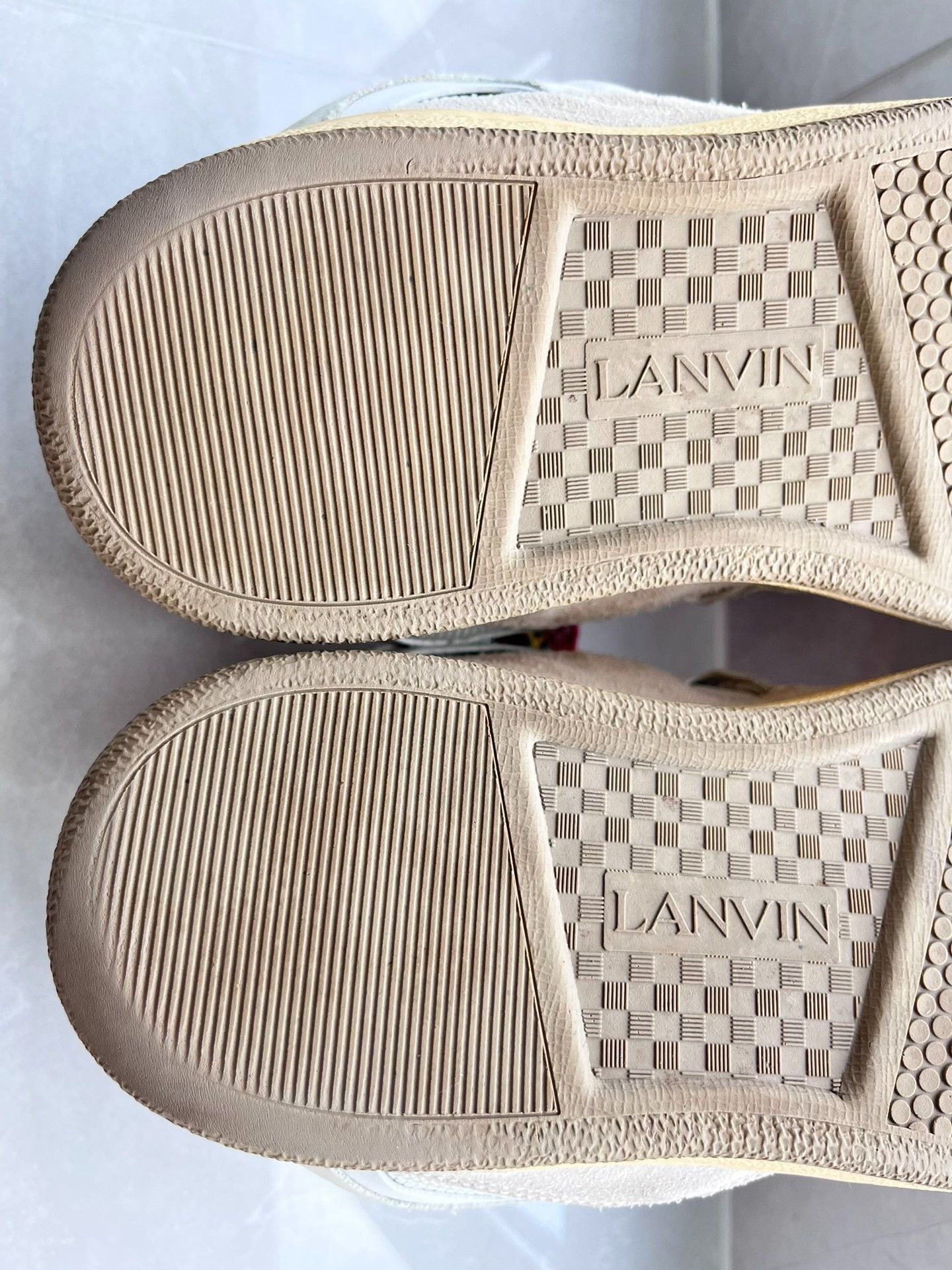 Lanvin Lanvin Patchwork White Lowtop Sneakers 10 Men Size US 10 / EU 43 - 8 Thumbnail