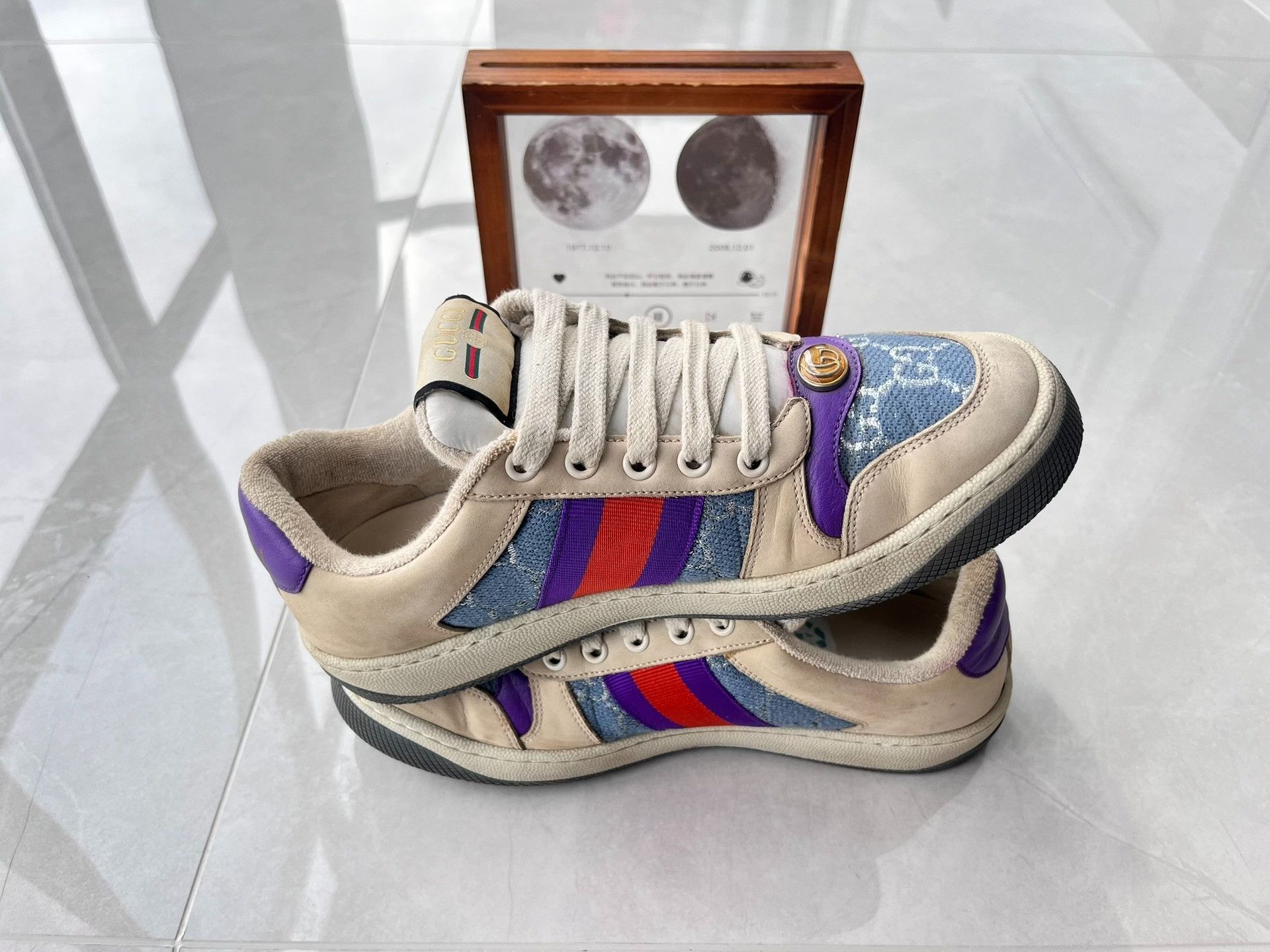 Gucci Gucci Blue Lowtop Sneakers 5 Men Size US 5 / EU 37 - 3 Thumbnail