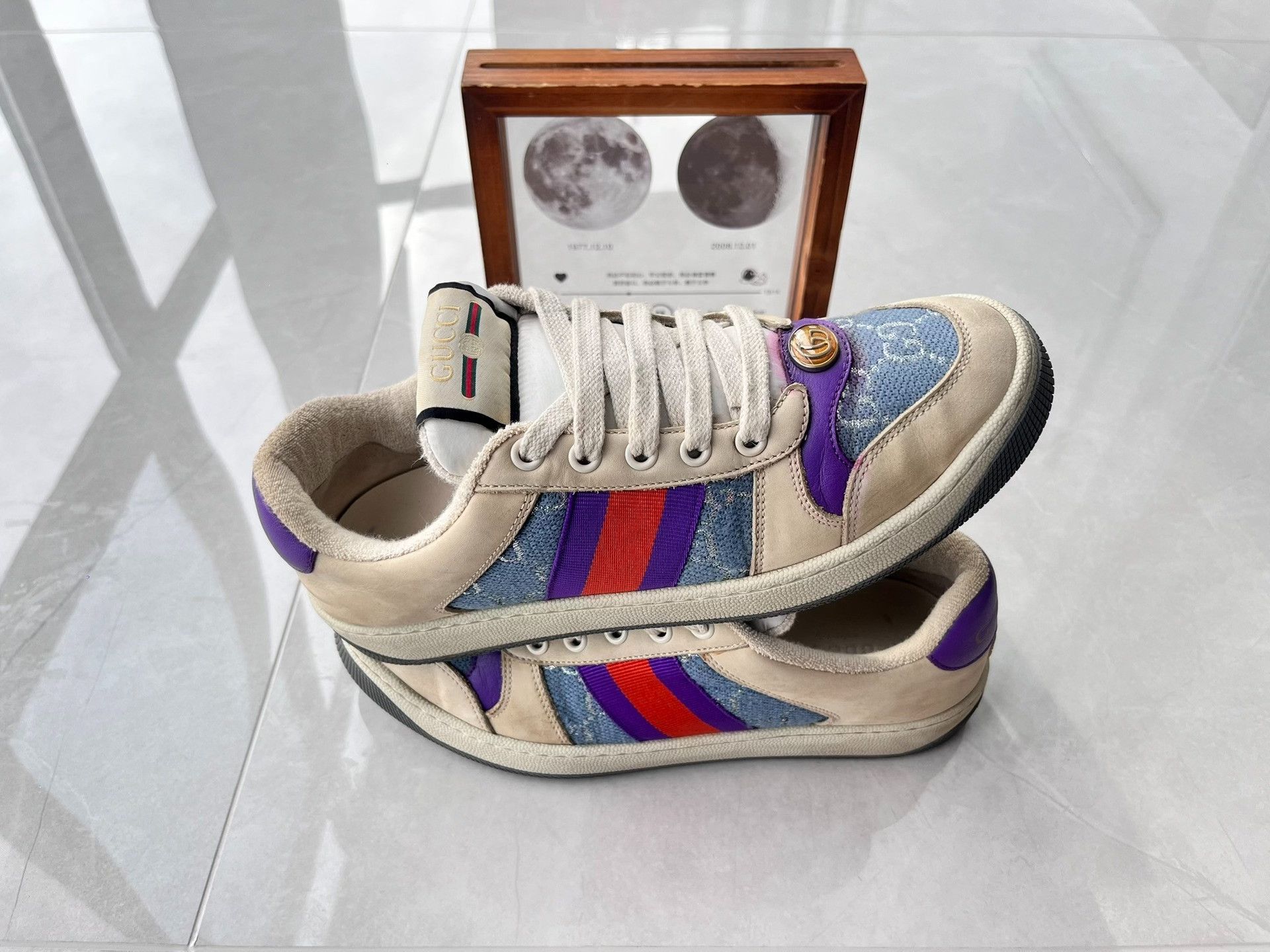 Gucci Gucci Blue Lowtop Sneakers 5 Men Size US 5 / EU 37 - 2 Thumbnail