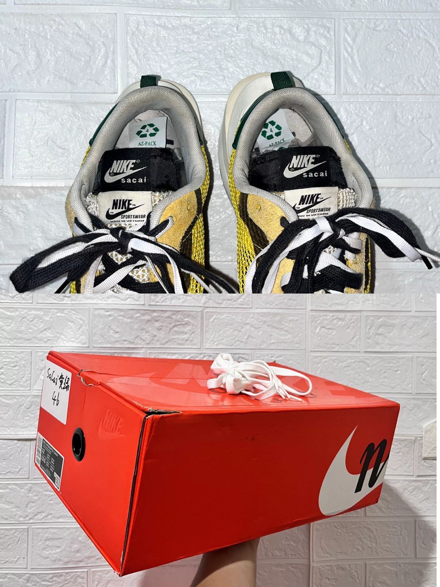 Sacai Sacai Yellow Lowtop Sneakers 13 Men Size US 13 / EU 46 - 9 Thumbnail