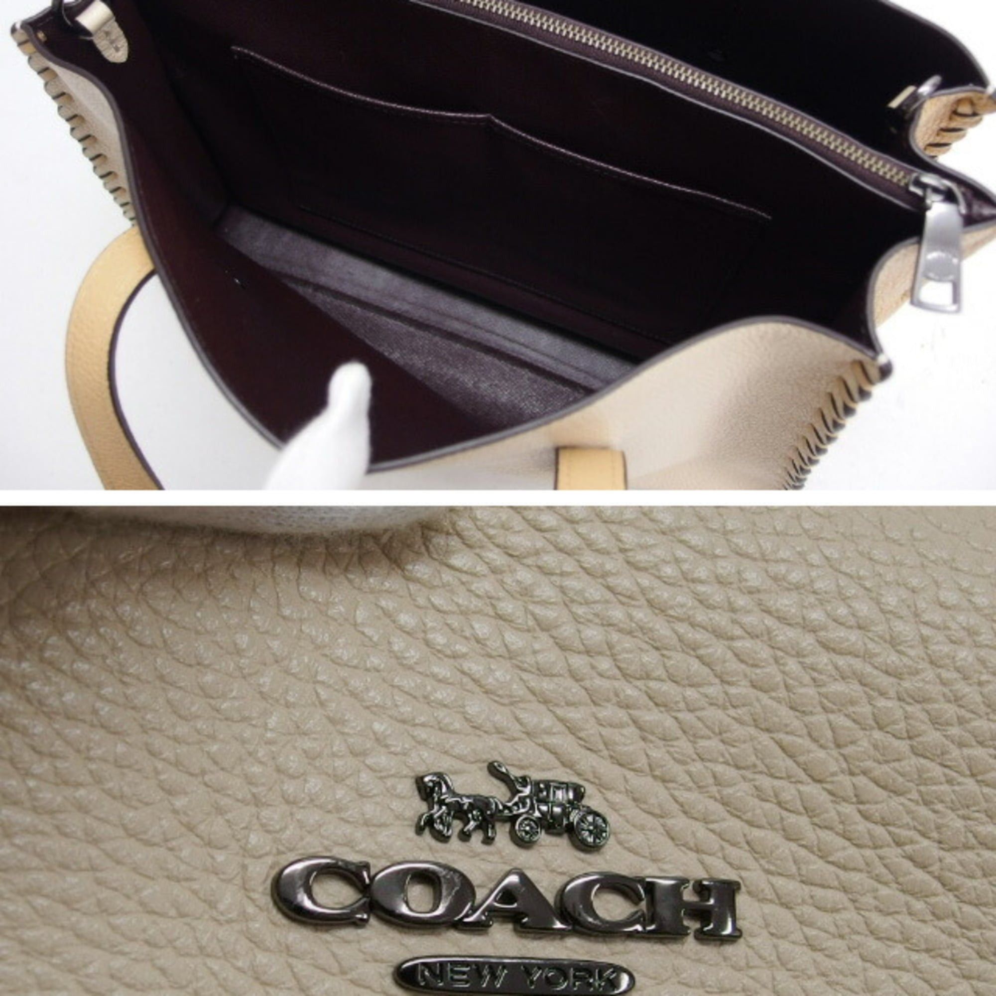 Coach Coach Charlie Carryall Tote Bag, Beige Size ONE SIZE - 6 Thumbnail