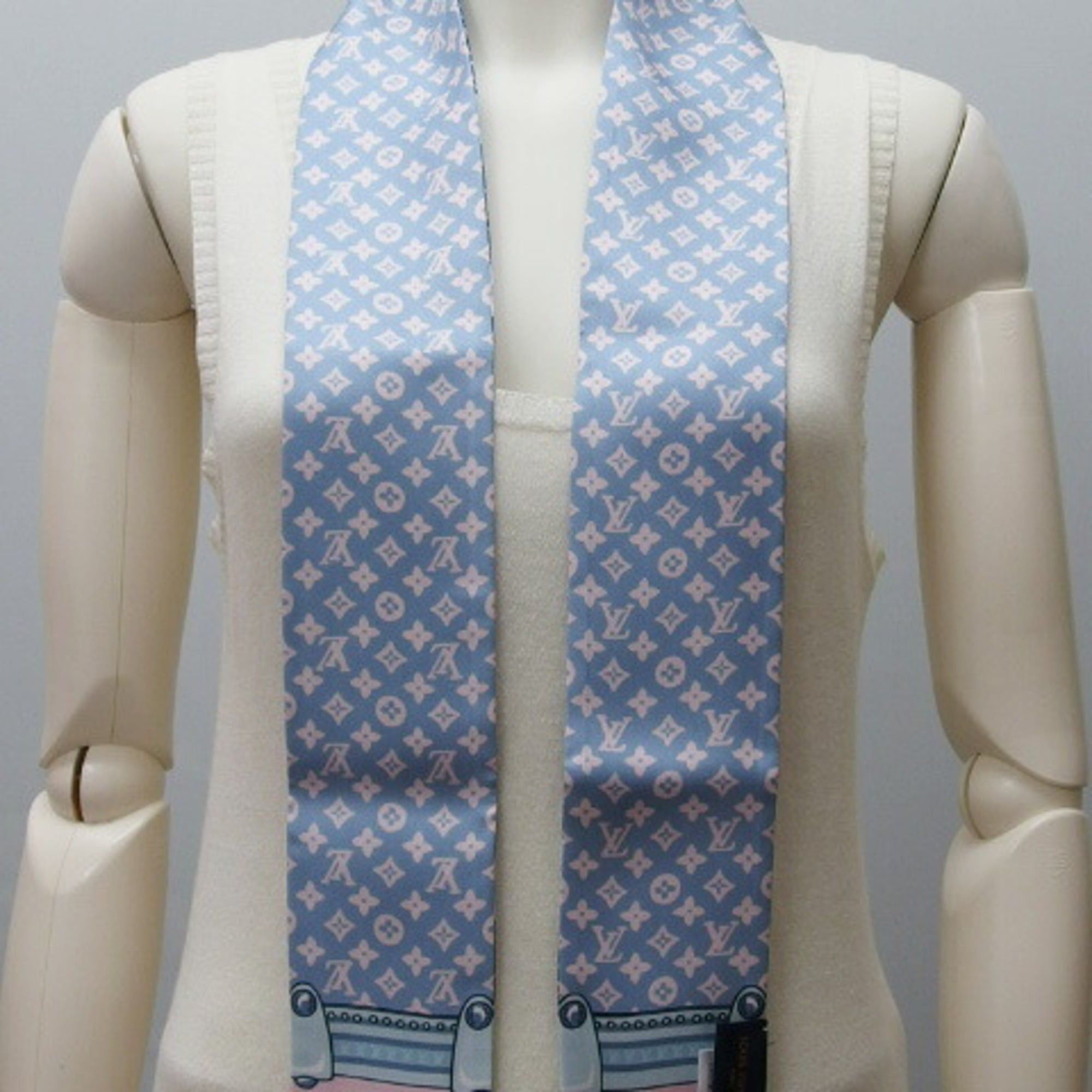Louis Vuitton Louis Vuitton Monogram Bandeau Animal Fish Ribbon Scarf/Muffler Size ONE SIZE - 5 Thumbnail