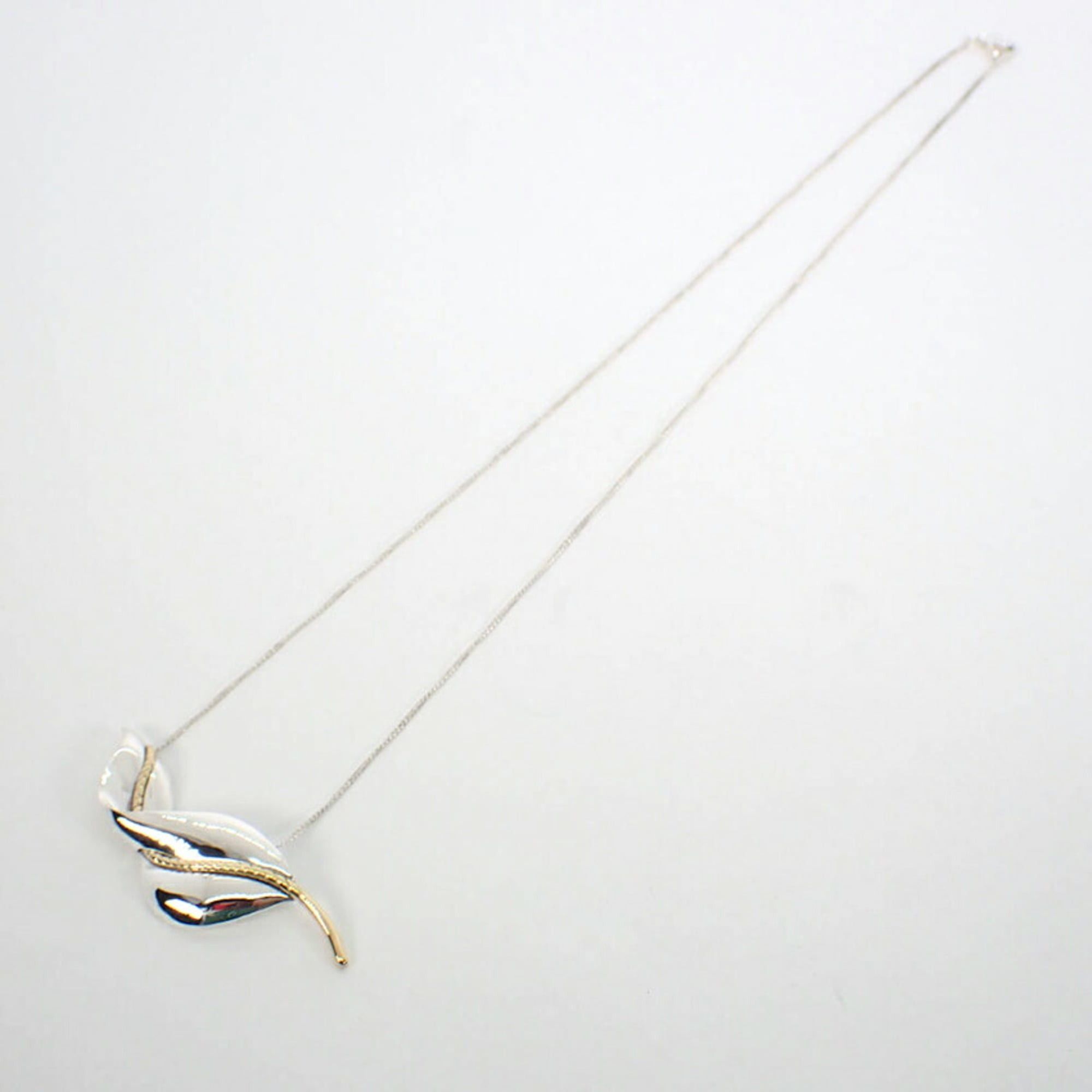 Tiffany & Co. TIFFANY & Co. 925 750 Leaf Pendant Necklace Size ONE SIZE - 6 Thumbnail