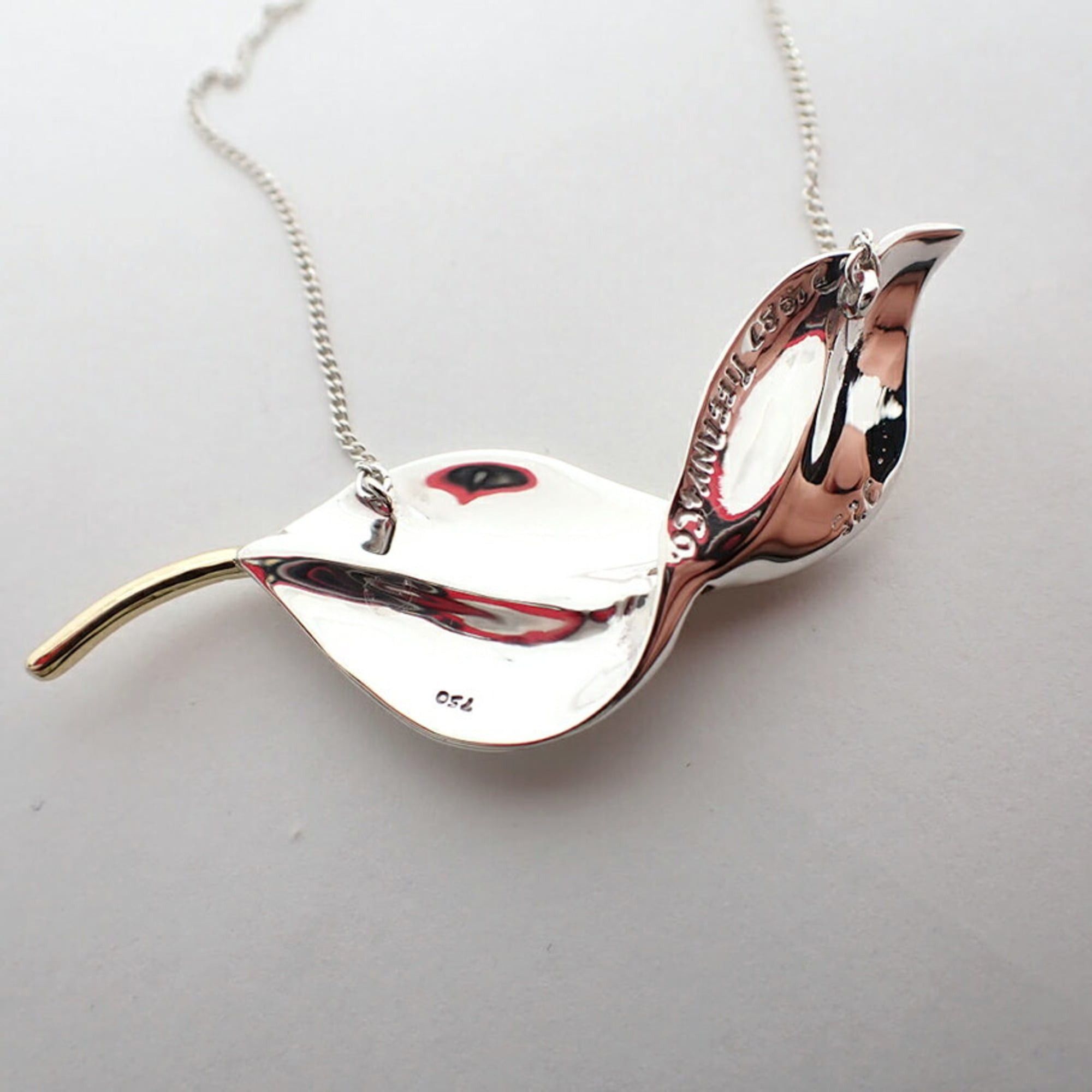 Tiffany & Co. TIFFANY & Co. 925 750 Leaf Pendant Necklace Size ONE SIZE - 9 Thumbnail
