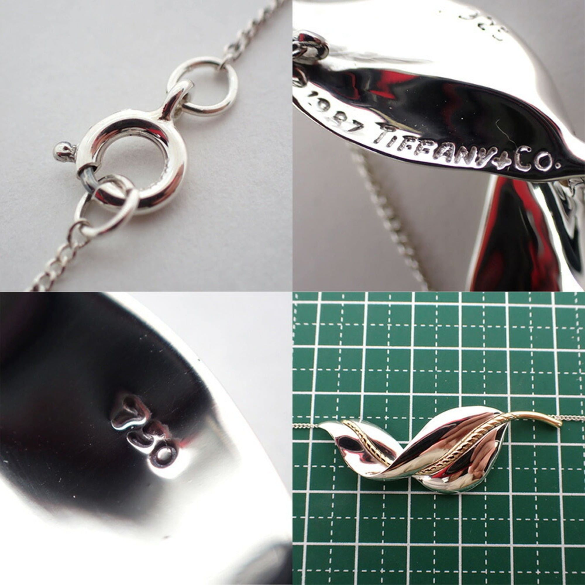 Tiffany & Co. TIFFANY & Co. 925 750 Leaf Pendant Necklace Size ONE SIZE - 10 Thumbnail