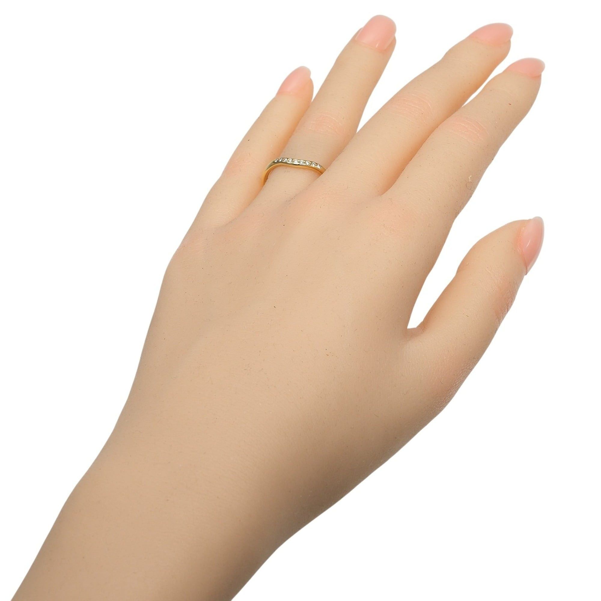 Tiffany & Co. Tiffany & Co. Curved Band Ring, Size 11.5, 18K Yellow Gold, 9 Diamonds, Approx. 2.53g. Size ONE SIZE - 2 Thumbnail