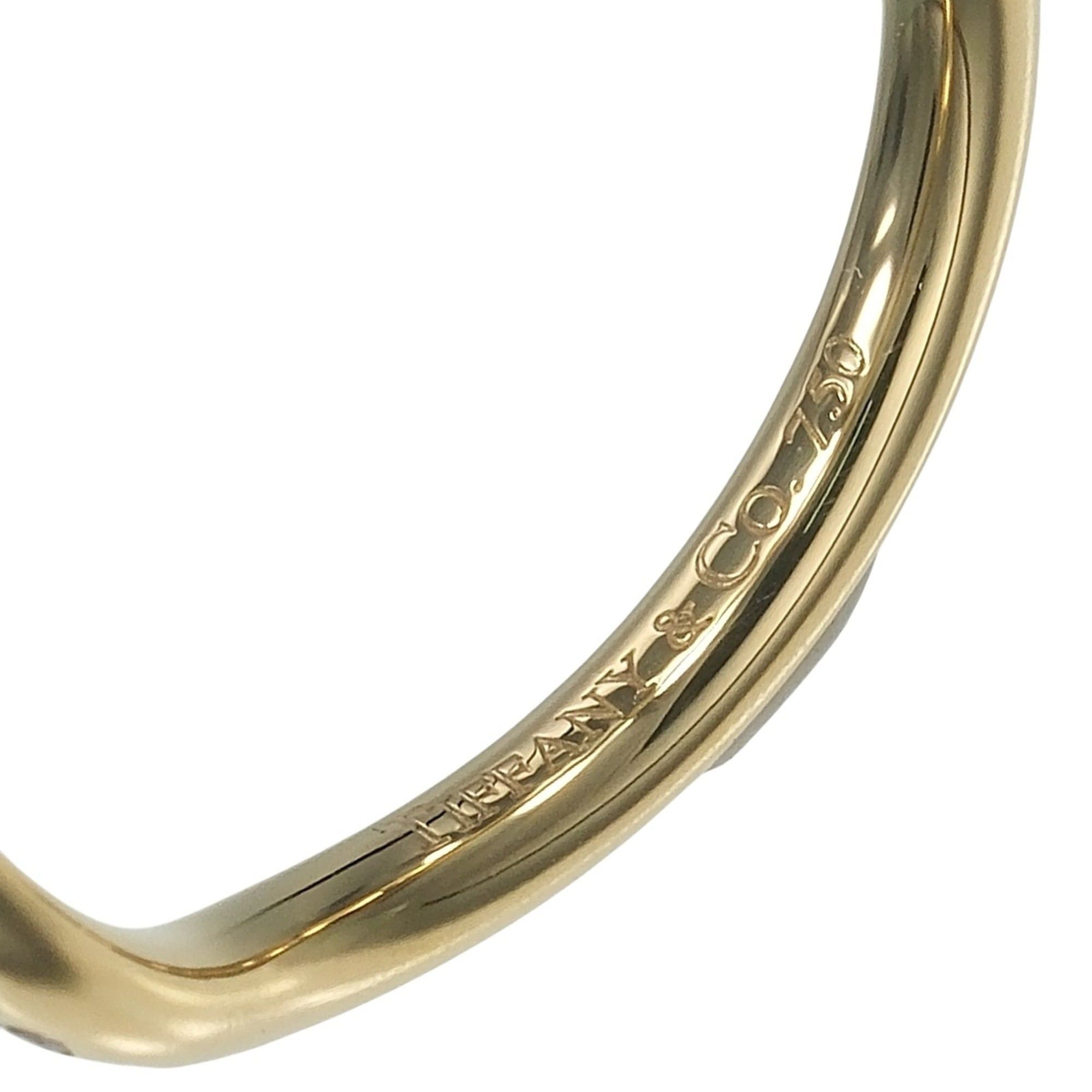 Tiffany & Co. Tiffany & Co. Curved Band Ring, Size 11.5, 18K Yellow Gold, 9 Diamonds, Approx. 2.53g. Size ONE SIZE - 5 Thumbnail