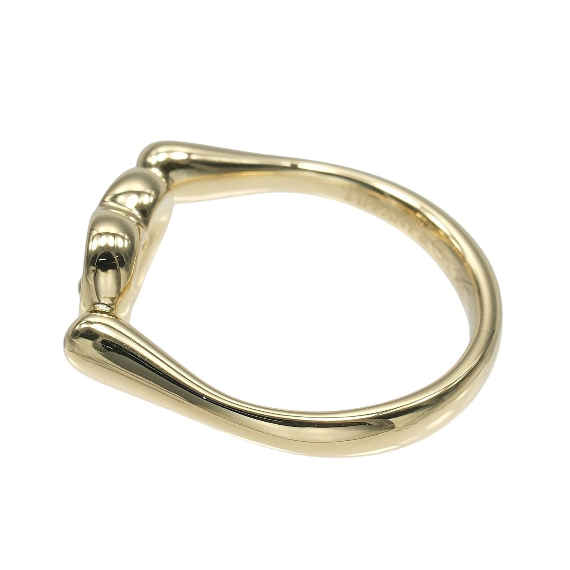 Tiffany & Co. Tiffany & Co. Open Heart Ring, Size 7.5, 18K Yellow Gold, 5 Diamonds, Approx. 3.54g. Size ONE SIZE - 7 Thumbnail