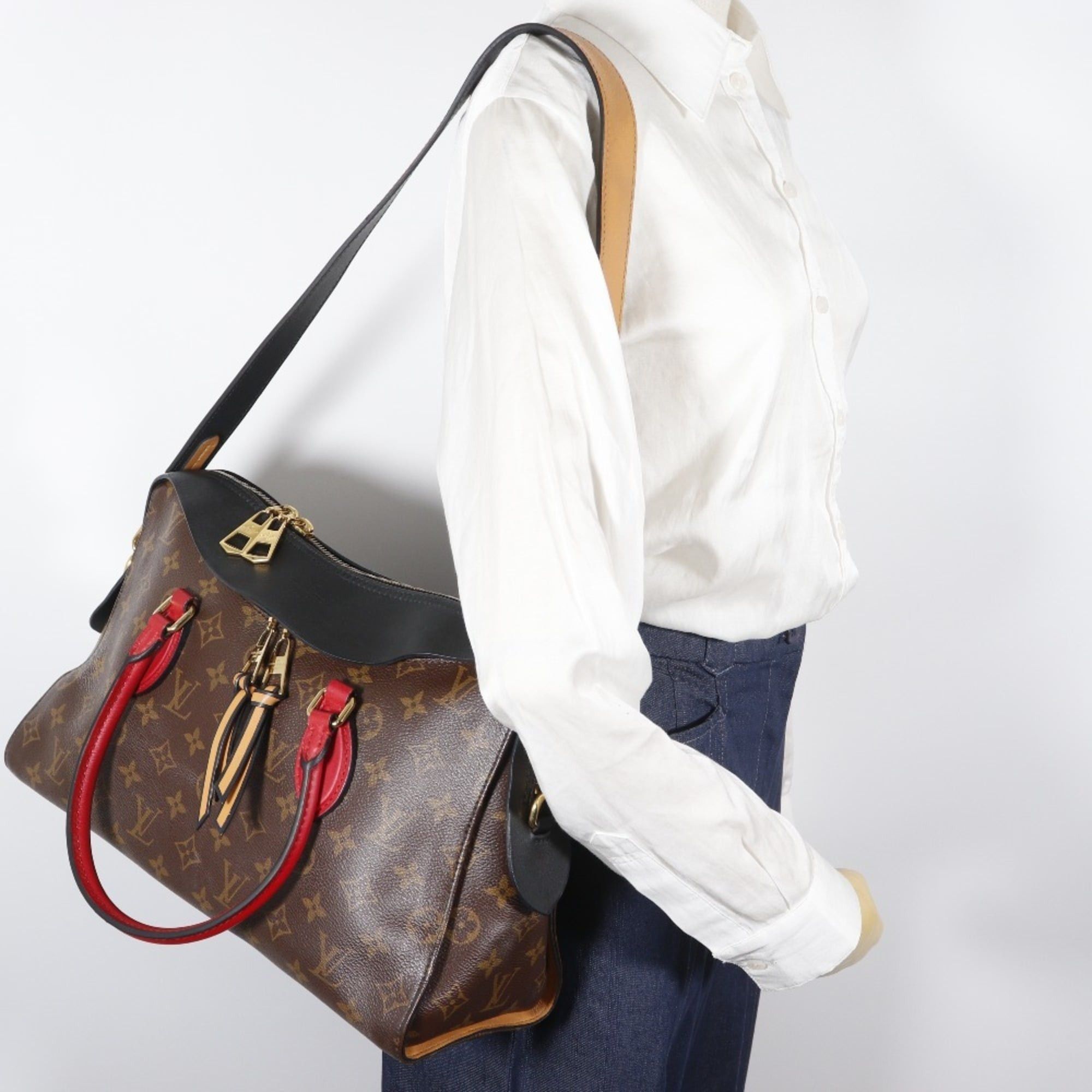 Louis Vuitton Louis Vuitton Tuileries Tote Handbag/Shoulder Bag, M41456, Monogram Canvas, 2017 Model, Brown, FL2117, 2-way, A5 size, Double Zipper, Women's. Size ONE SIZE - 20 Thumbnail