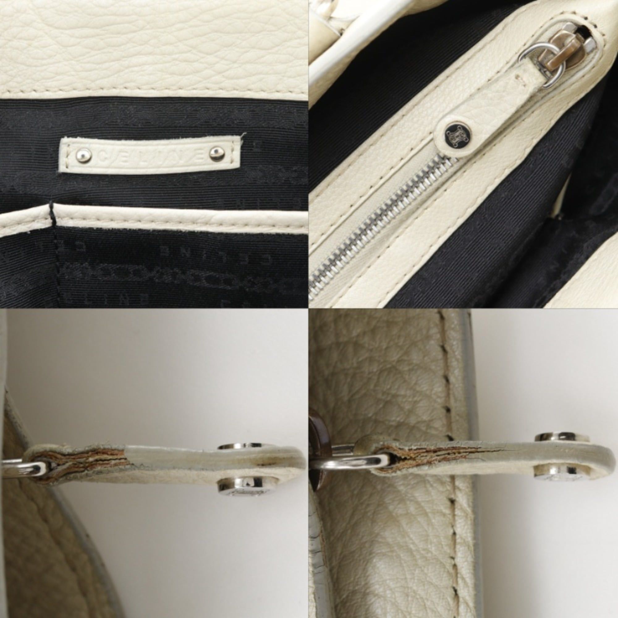 Celine Celine Boogie Back handbag, calfskin, beige, A5 size, open type, for women. Size ONE SIZE - 9 Thumbnail
