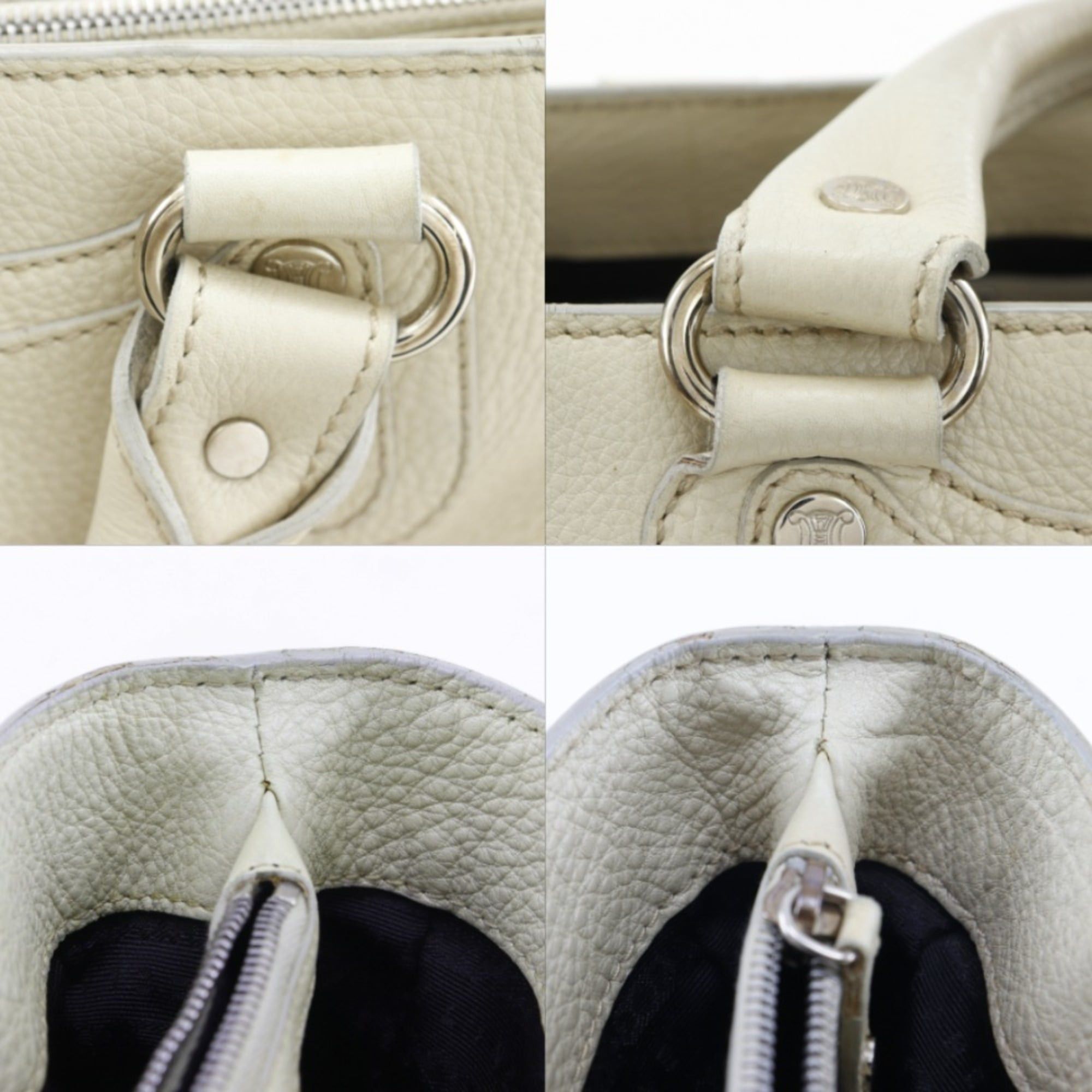 Celine Celine Boogie Back handbag, calfskin, beige, A5 size, open type, for women. Size ONE SIZE - 8 Thumbnail
