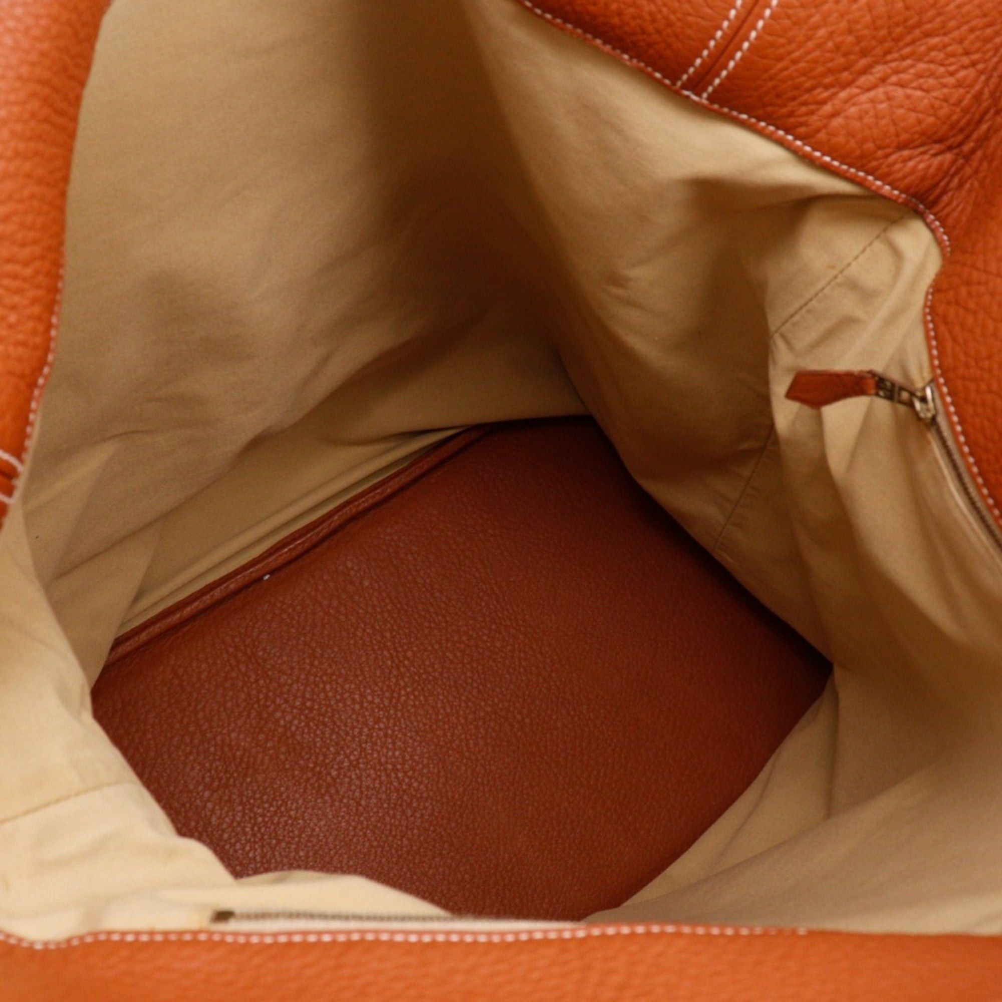 Hermes Hermes Tar Tote Bag, Taurillon Clemence Leather, 1996, Brown, A4 size, Open type, Unisex. Size ONE SIZE - 6 Thumbnail