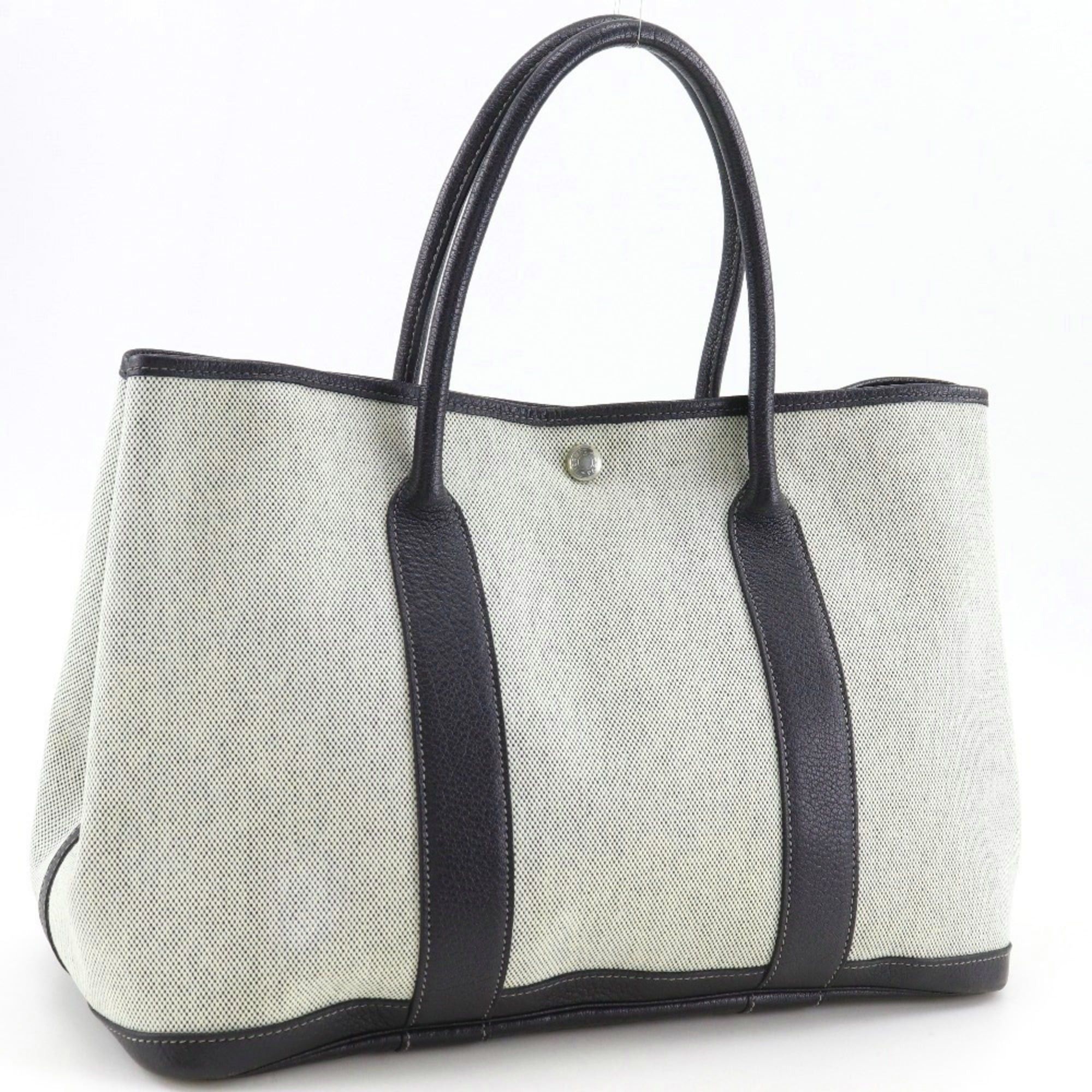 Hermes Hermes Garden Party 36 PM Tote Bag, Toile H, 2004, Gray, A4 size, Snap Button Closure, Women's. Size ONE SIZE - 3 Thumbnail