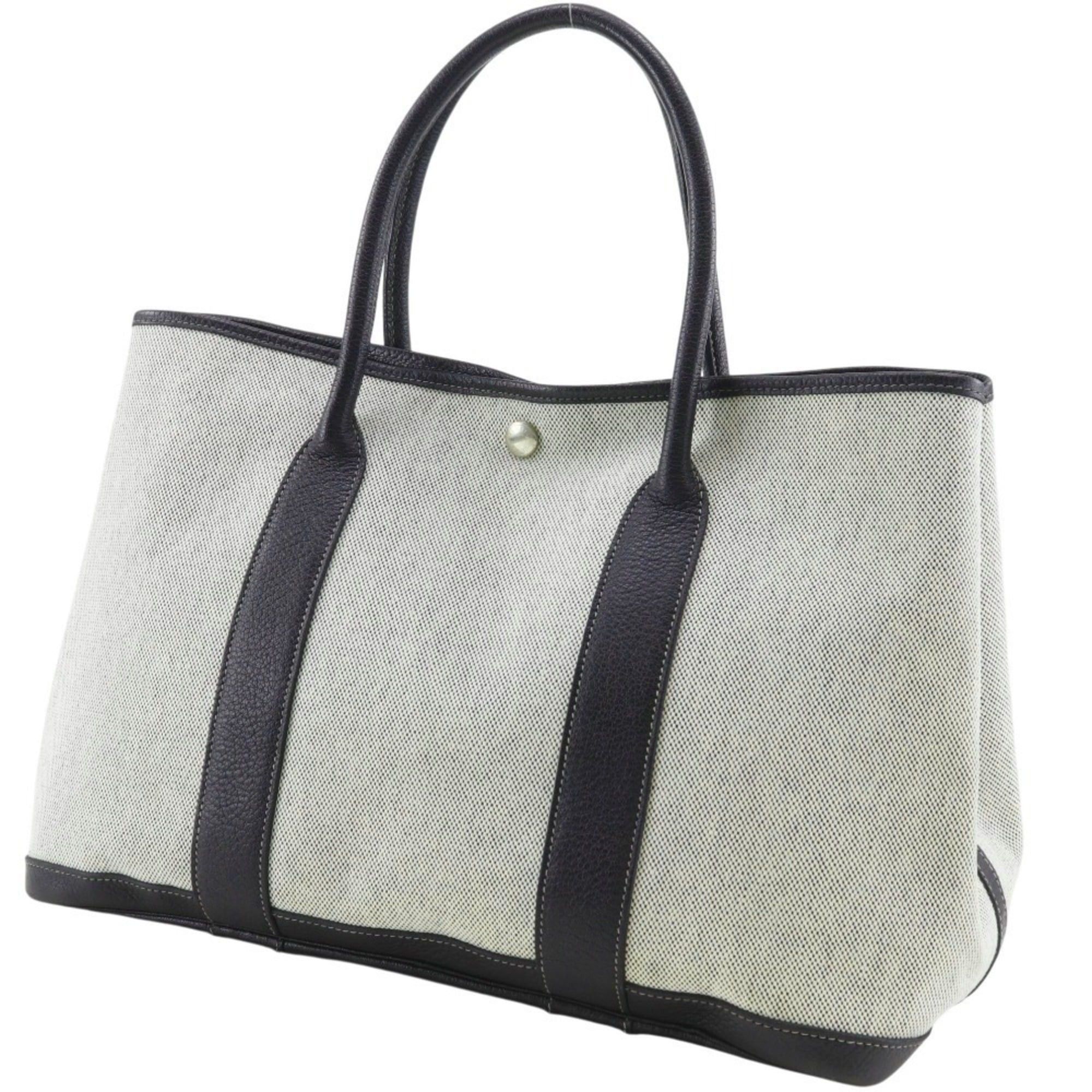 Hermes Hermes Garden Party 36 PM Tote Bag, Toile H, 2004, Gray, A4 size, Snap Button Closure, Women's. Size ONE SIZE - 2 Thumbnail