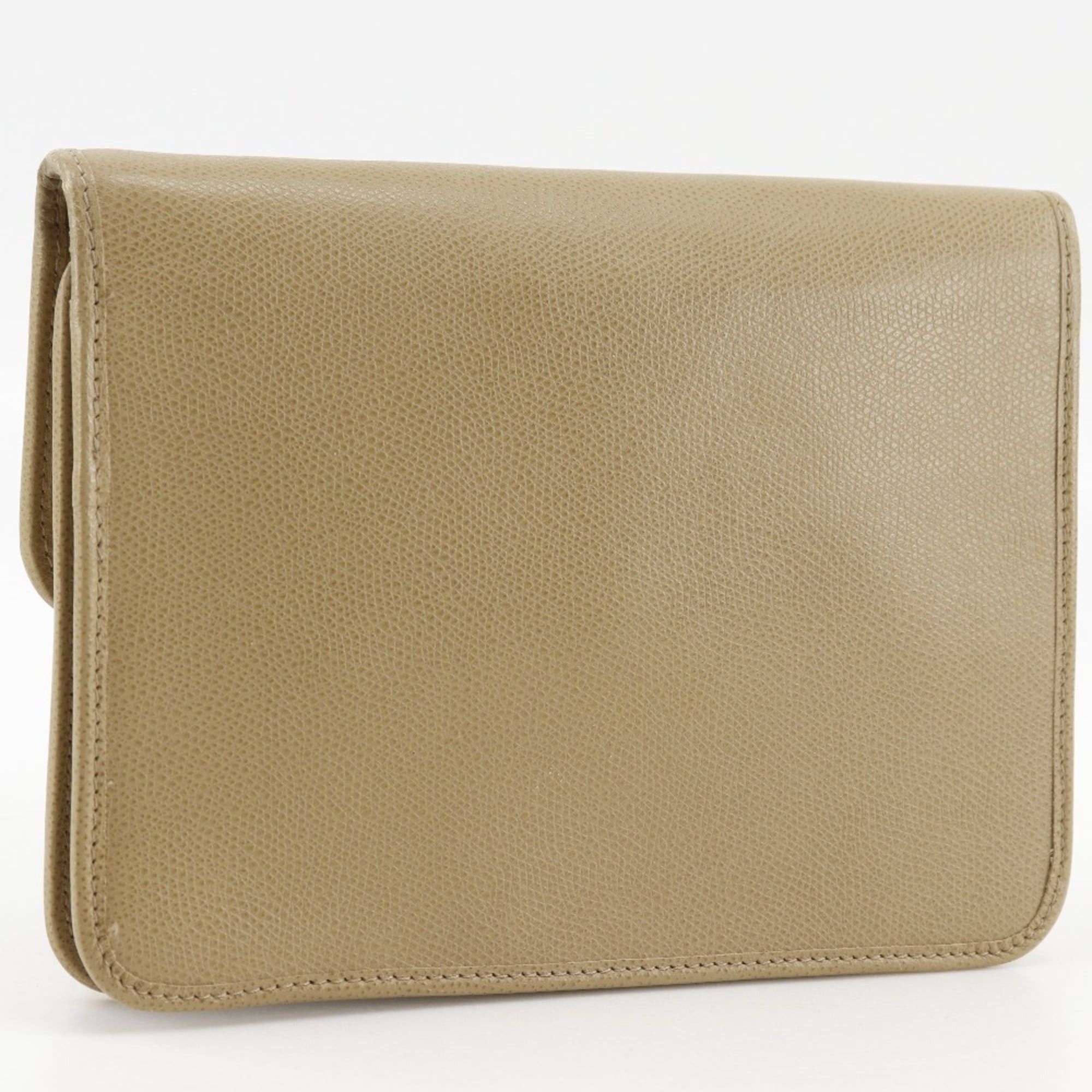 Dior Christian Dior Chain Shoulder Bag, Vintage Leather, Beige, Women's Size ONE SIZE - 3 Thumbnail