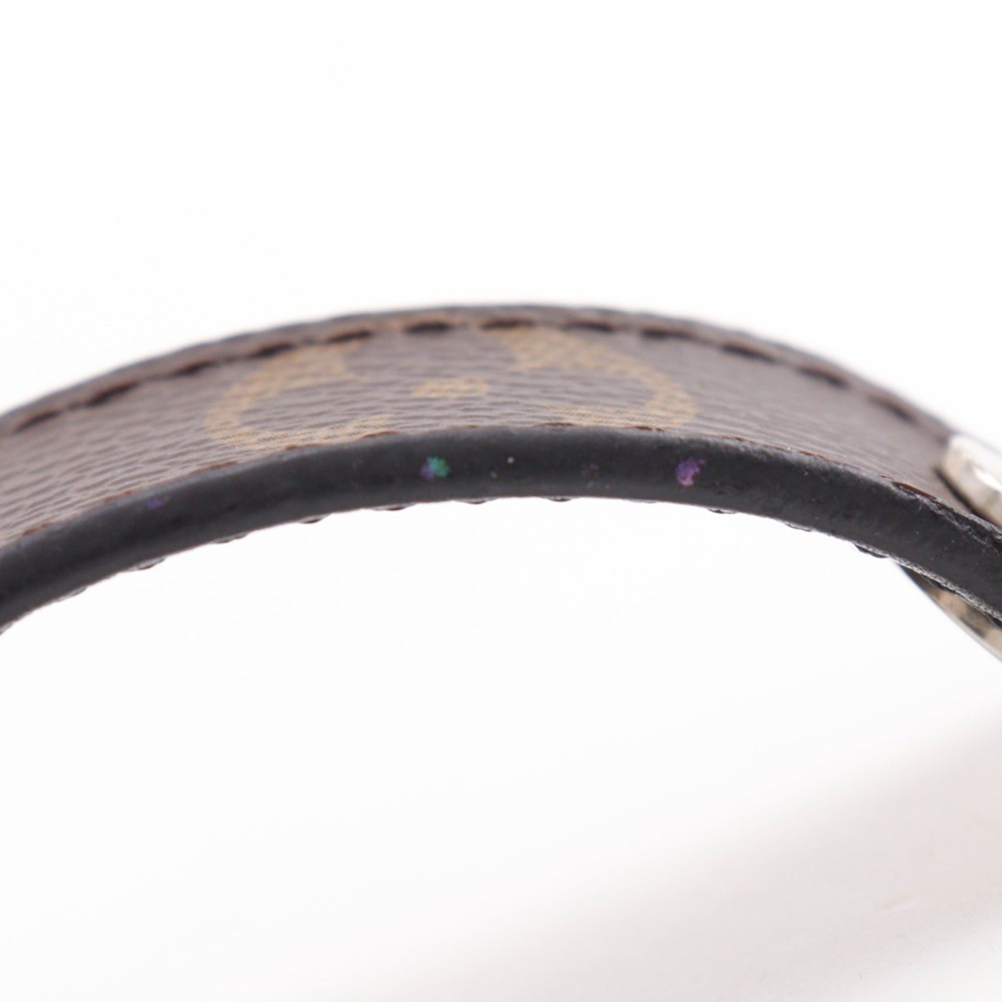 Louis Vuitton Louis Vuitton Bracelet Hockenheim M6141 Monogram Canvas 2017 Brown Approx. 26g Bra Rubbed Unisex Size ONE SIZE - 12 Thumbnail