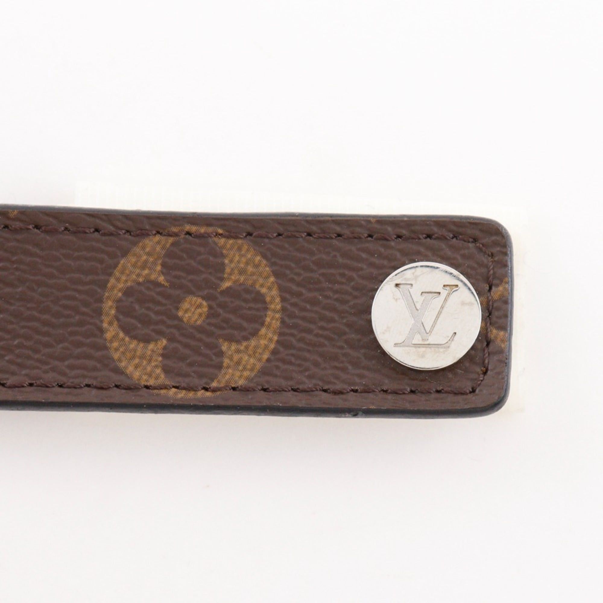 Louis Vuitton Louis Vuitton Bracelet Hockenheim M6141 Monogram Canvas 2017 Brown Approx. 26g Bra Rubbed Unisex Size ONE SIZE - 10 Thumbnail