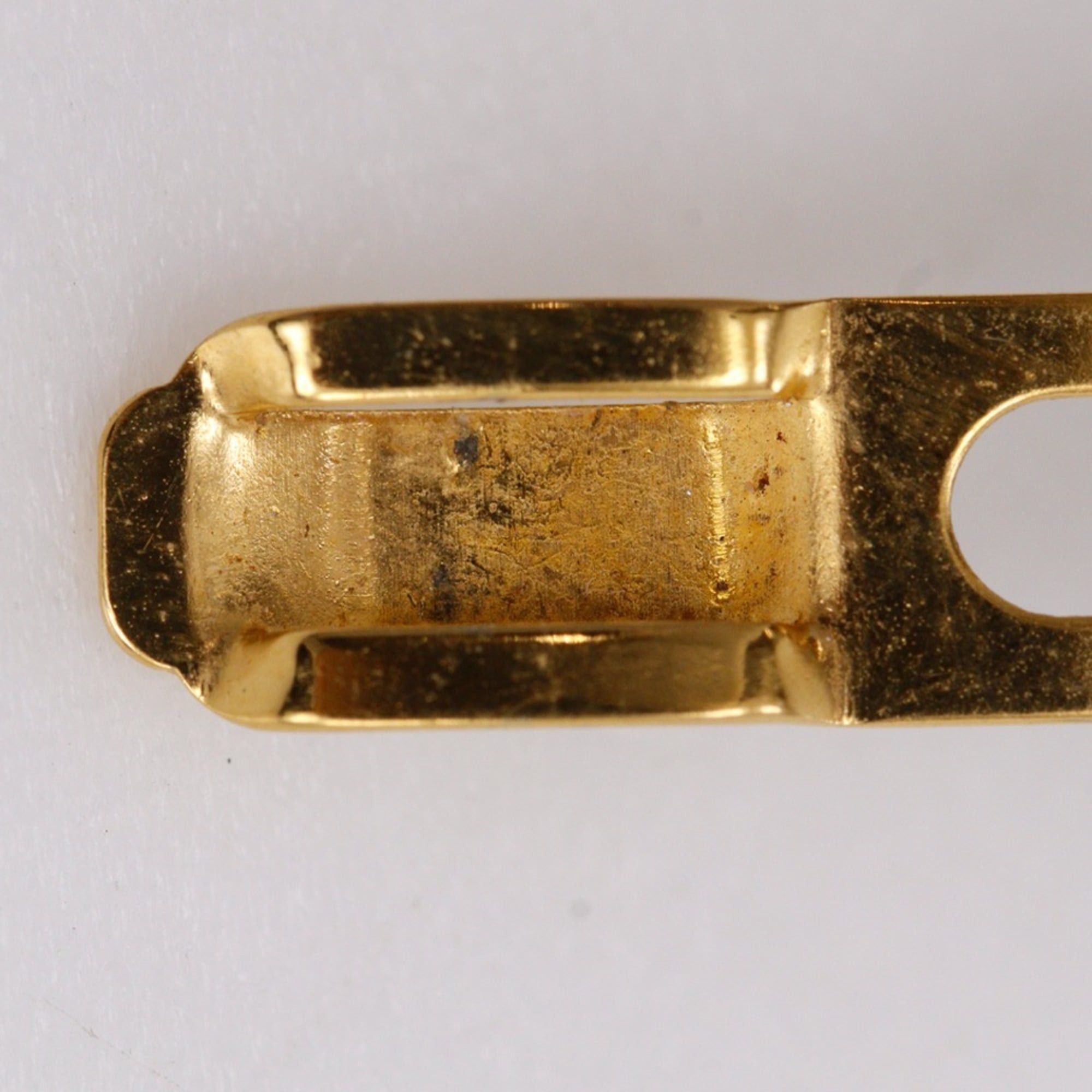 Chanel Chanel Coco Mark Barrette, Chain Motif, Vintage Plastic, 1997, Black/Gold, 97A, Women's Size ONE SIZE - 6 Thumbnail