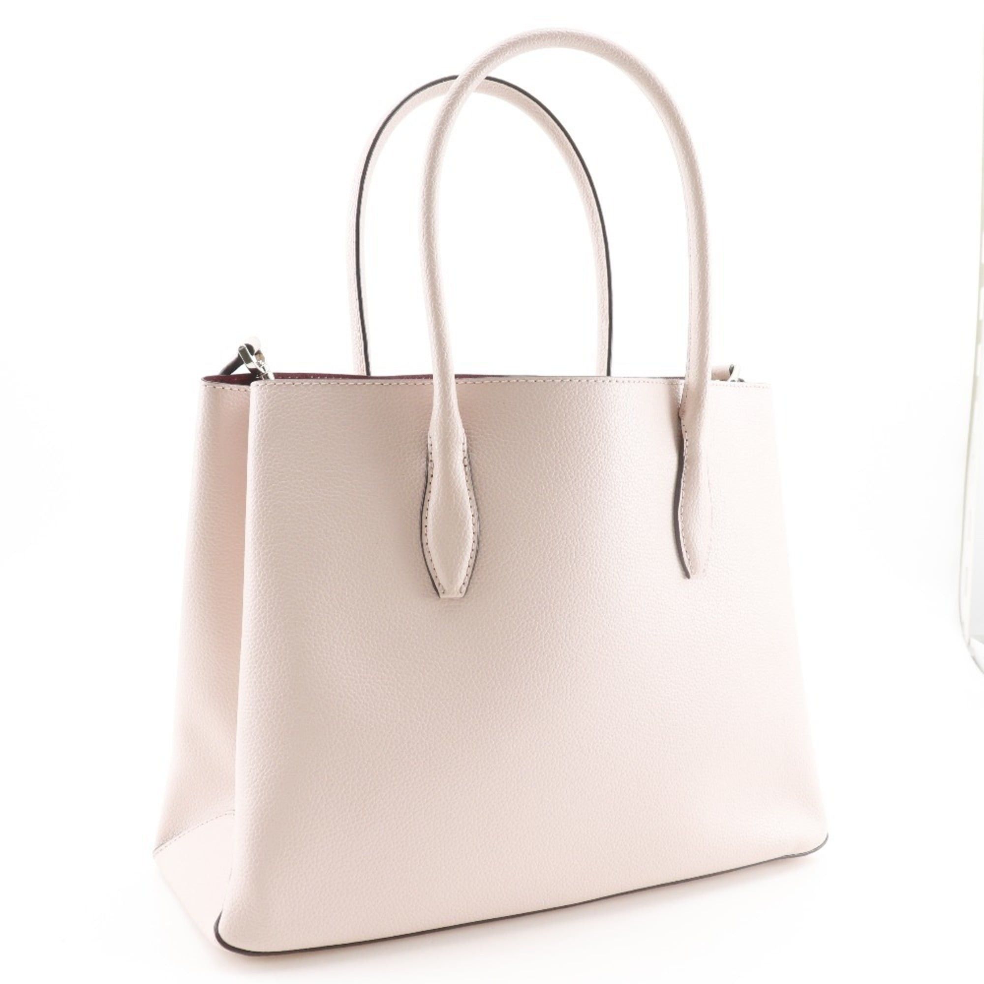 Kate Spade Kate Spade Eva Medium Satchel Tote Bag, 2-Way Shoulder WKRU5696, Leather, Pink, A5 Size, Open, Women's Size ONE SIZE - 3 Thumbnail