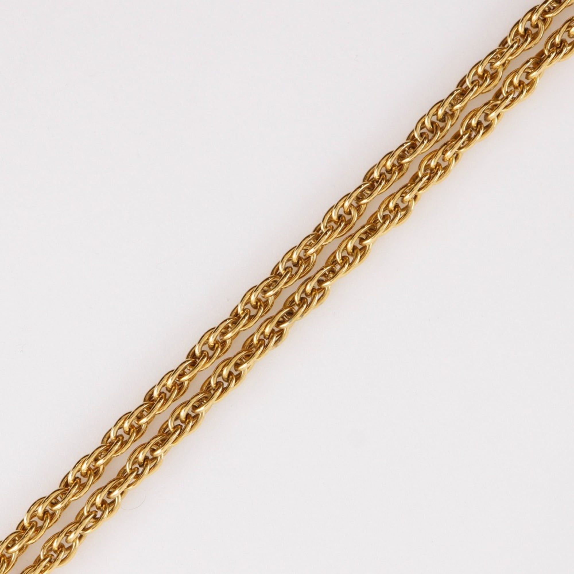 Chanel Chanel Loupe Pendant Necklace, Double Strand, Vintage, Gold Plated, Approx. 106.1g, Women's Size ONE SIZE - 4 Thumbnail