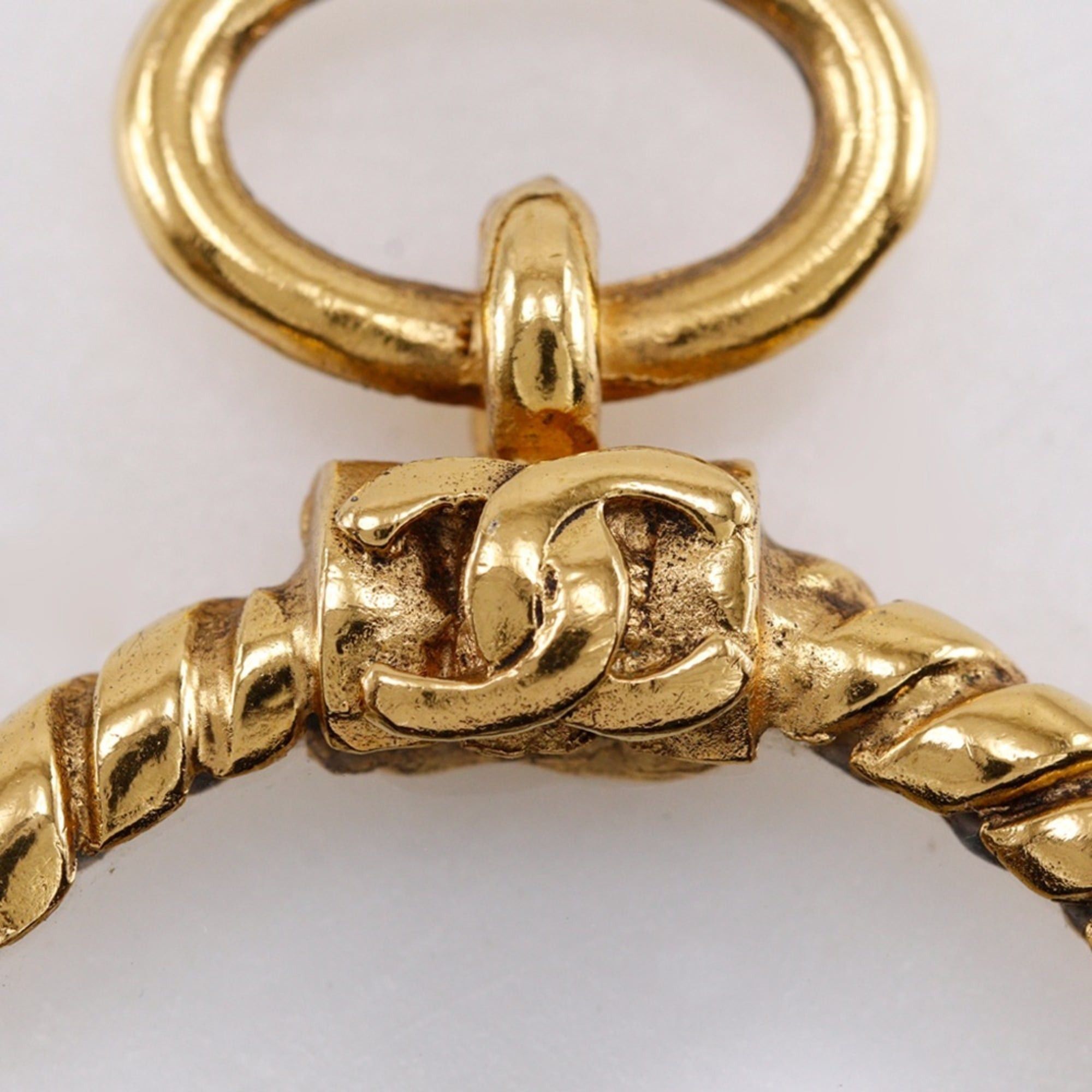 Chanel Chanel Loupe Pendant Necklace, Double Strand, Vintage, Gold Plated, Approx. 106.1g, Women's Size ONE SIZE - 12 Thumbnail
