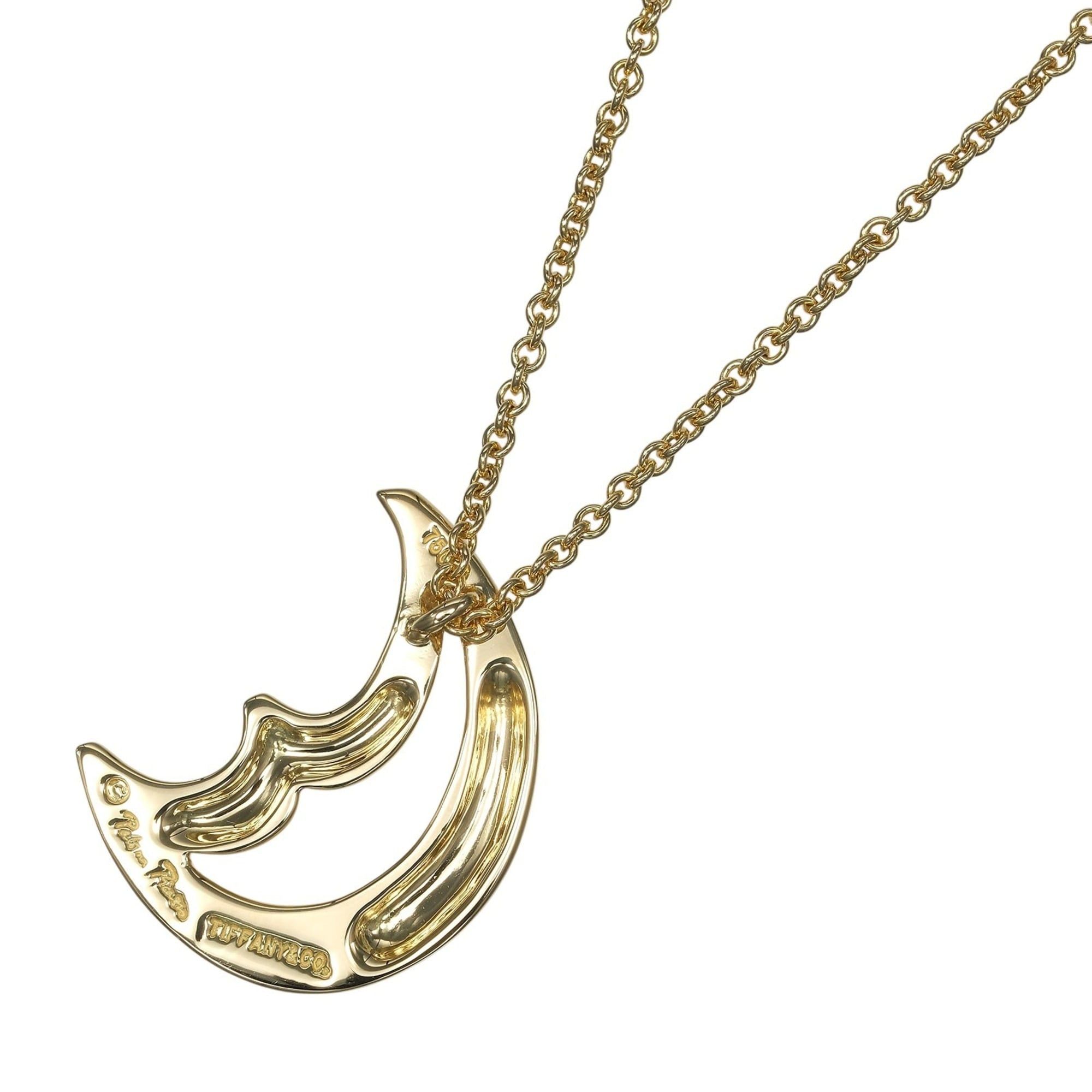 Tiffany & Co. Tiffany & Co. Crescent Moon Necklace, 18K Yellow Gold, Approx. 8.87g Size ONE SIZE - 3 Thumbnail