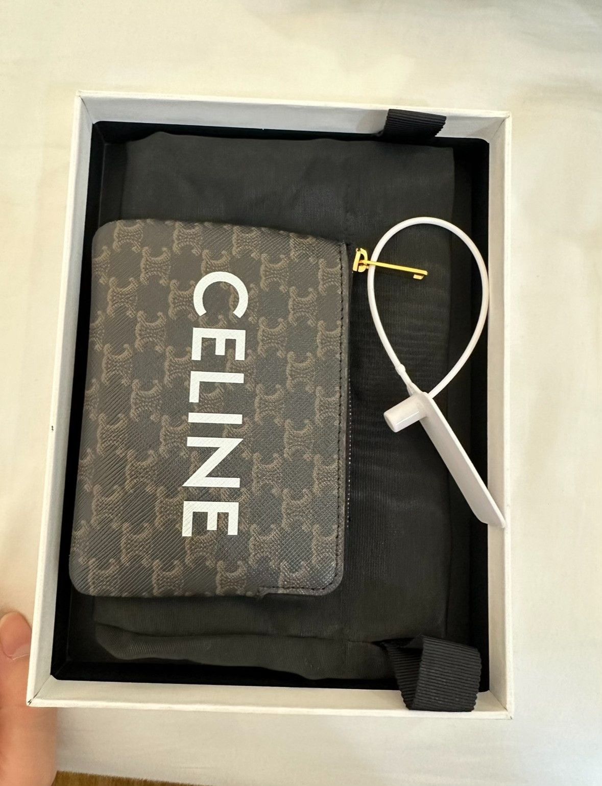Celine Celine Paris Logo Pouch Wallet Size ONE SIZE - 3 Thumbnail