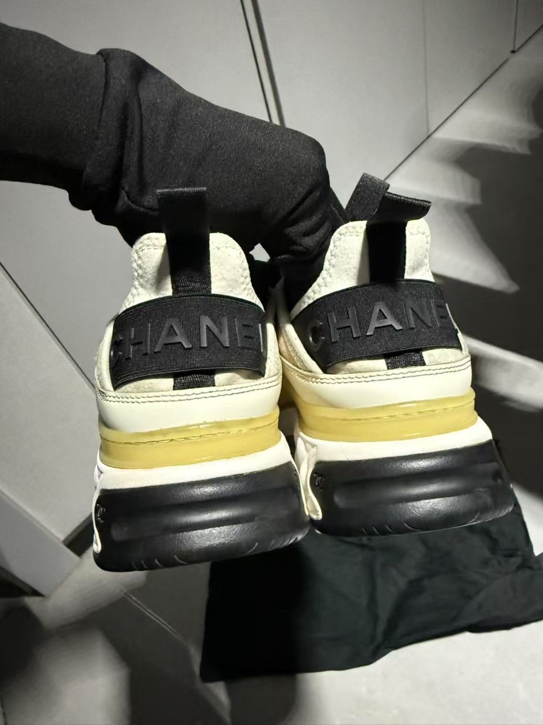 Chanel Chanel Panda Sneakers White Gold Size US 6.5 / IT 36.5 - 4 Thumbnail