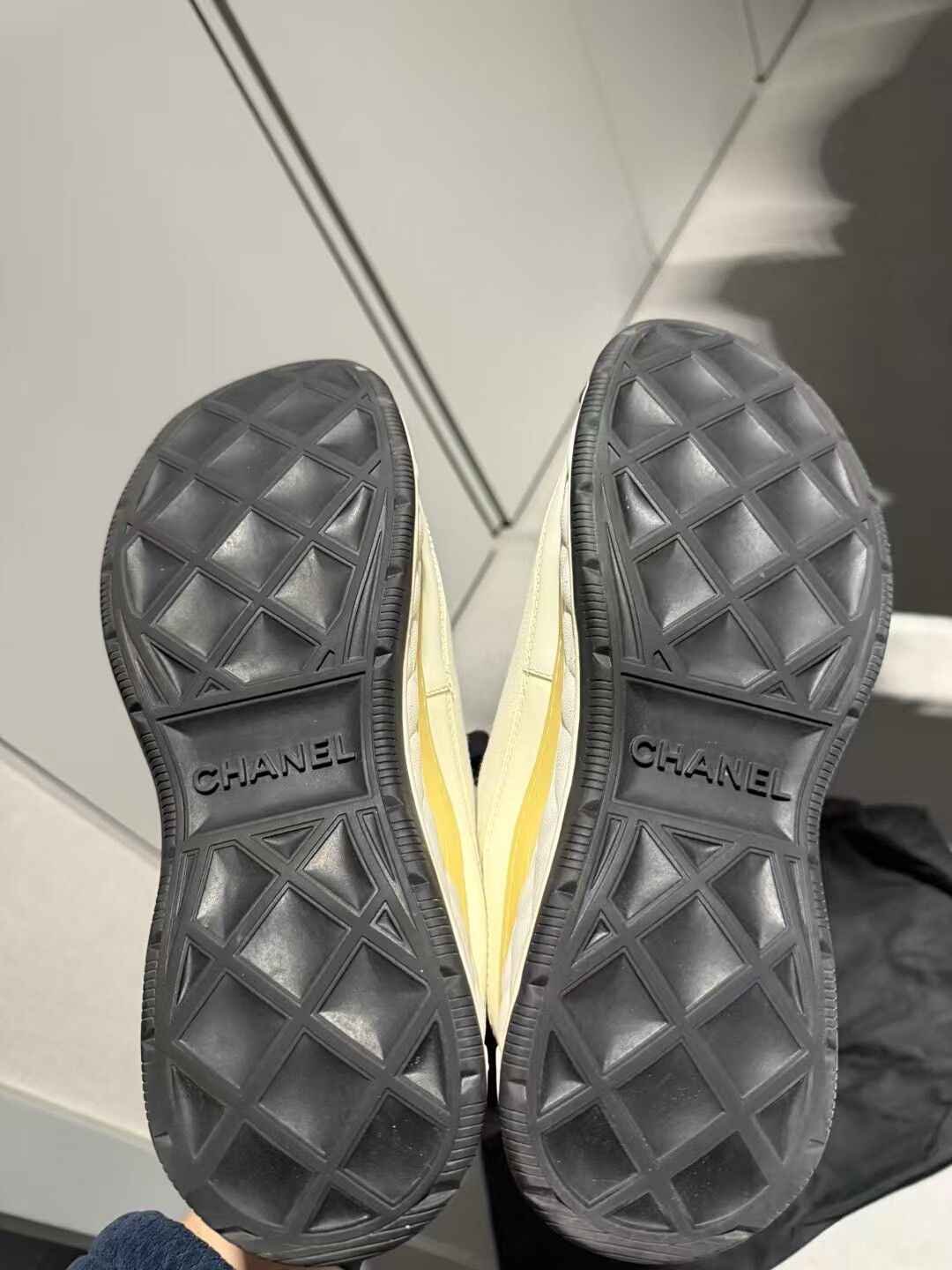 Chanel Chanel Panda Sneakers White Gold Size US 6.5 / IT 36.5 - 5 Thumbnail