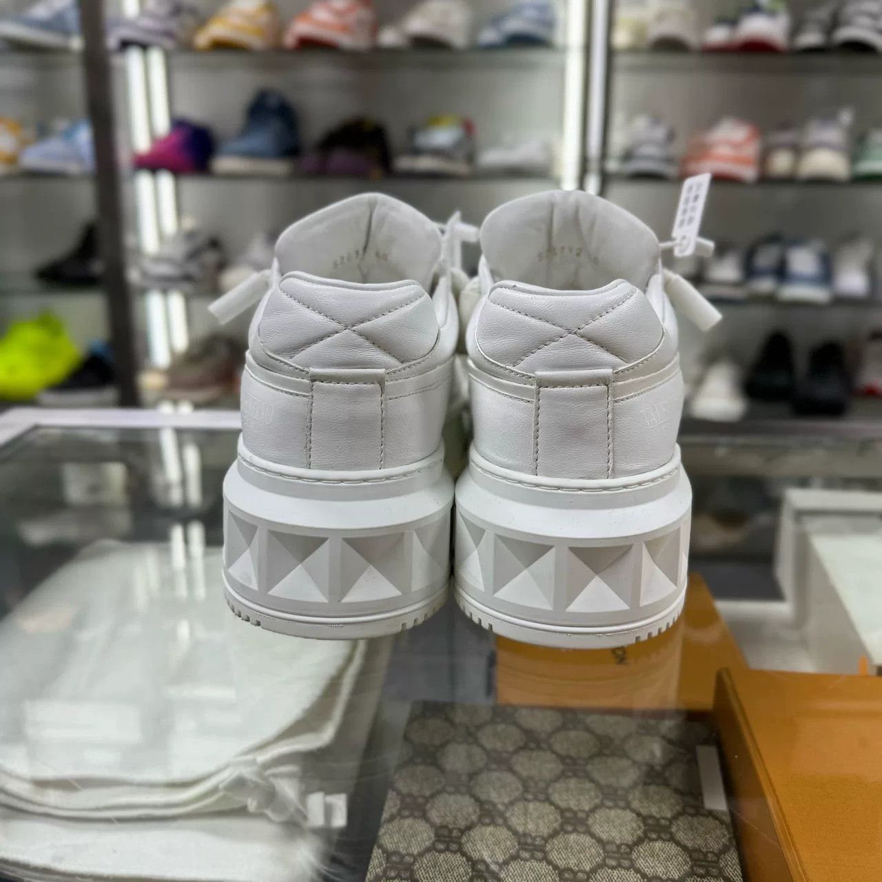 Valentino Valentino Platform White Sneakers Size US 7 / EU 40 - 6 Thumbnail