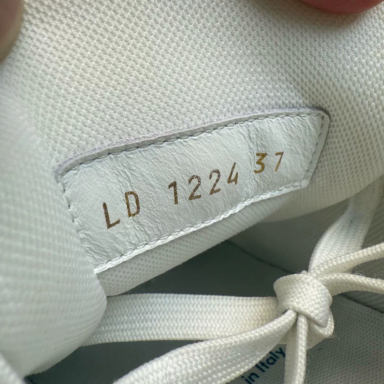 Louis Vuitton Louis Vuitton LV Trainer White Blue Denim 2024 Size US 6 / IT 36 - 8 Thumbnail