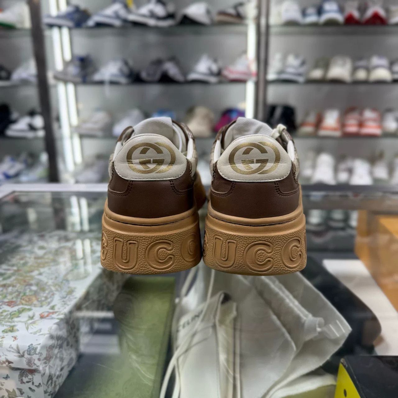 Gucci Gucci Biscuit Shoes Size US 4 / IT 34 - 6 Thumbnail