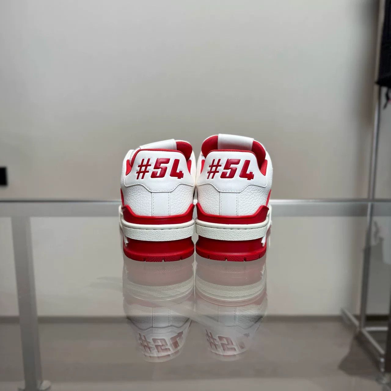Louis Vuitton LV Trainer White Red Size US 4.5 / IT 34.5 - 5 Thumbnail