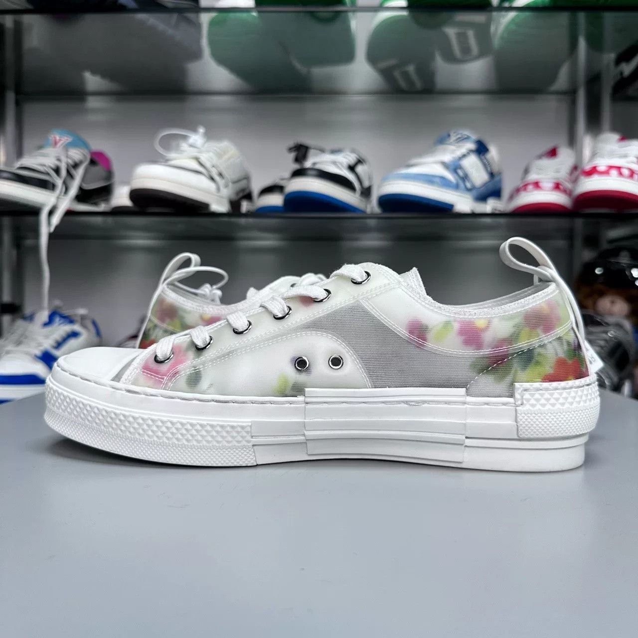 Dior DIOR B23 Low-Top Floral Sneakers Size US 8 / EU 41 - 4 Thumbnail