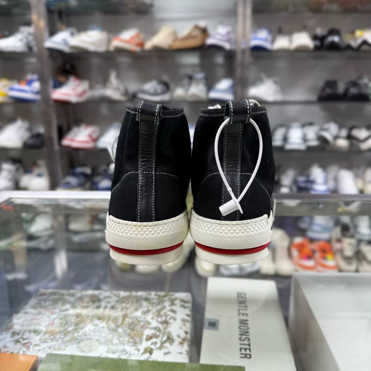 Dior DIOR High-Top Black Red Sneakers Size US 8 / EU 41 - 6 Thumbnail
