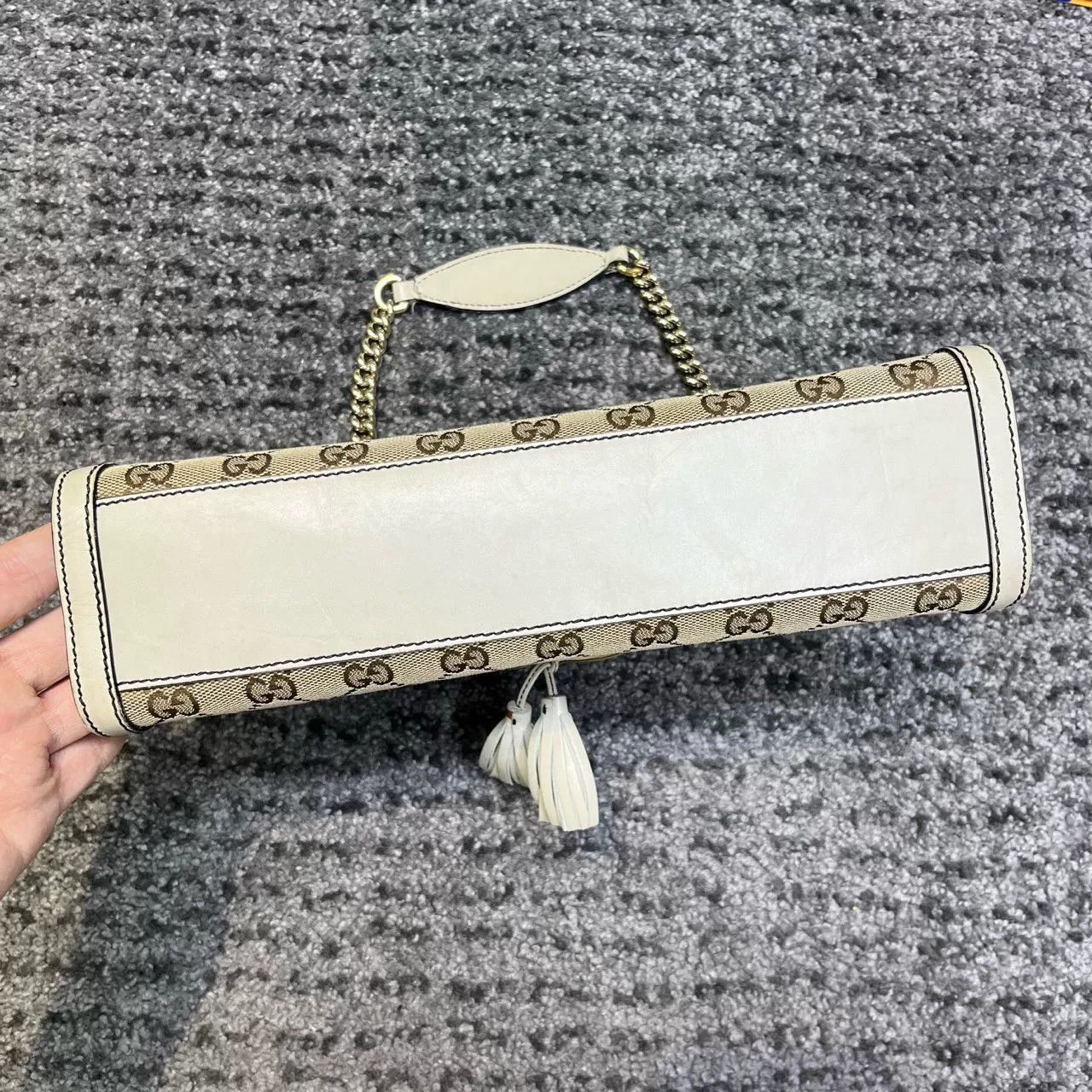 Gucci Gucci Emily Medium Horsebit Tassel GG Flap Bag Size ONE SIZE - 5 Thumbnail